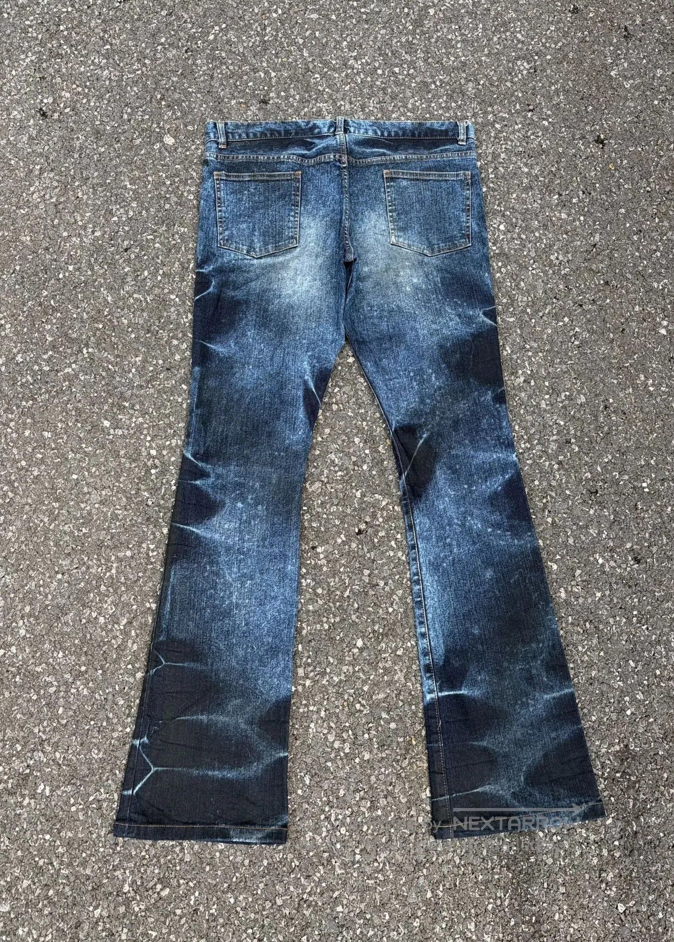 Vintage Vintage SCHLUSSEL 00s Washed Blue Jeans. Size US 36 / EU 52 - 4 Thumbnail