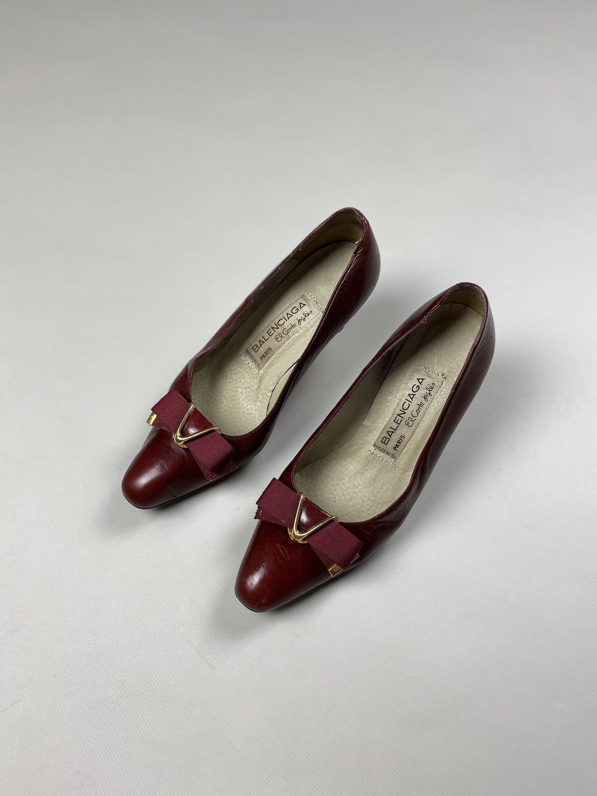 Balenciaga × Vintage Balenciaga vintage ladies leather heels size 38 Size US 8 / IT 38 - 2 Thumbnail