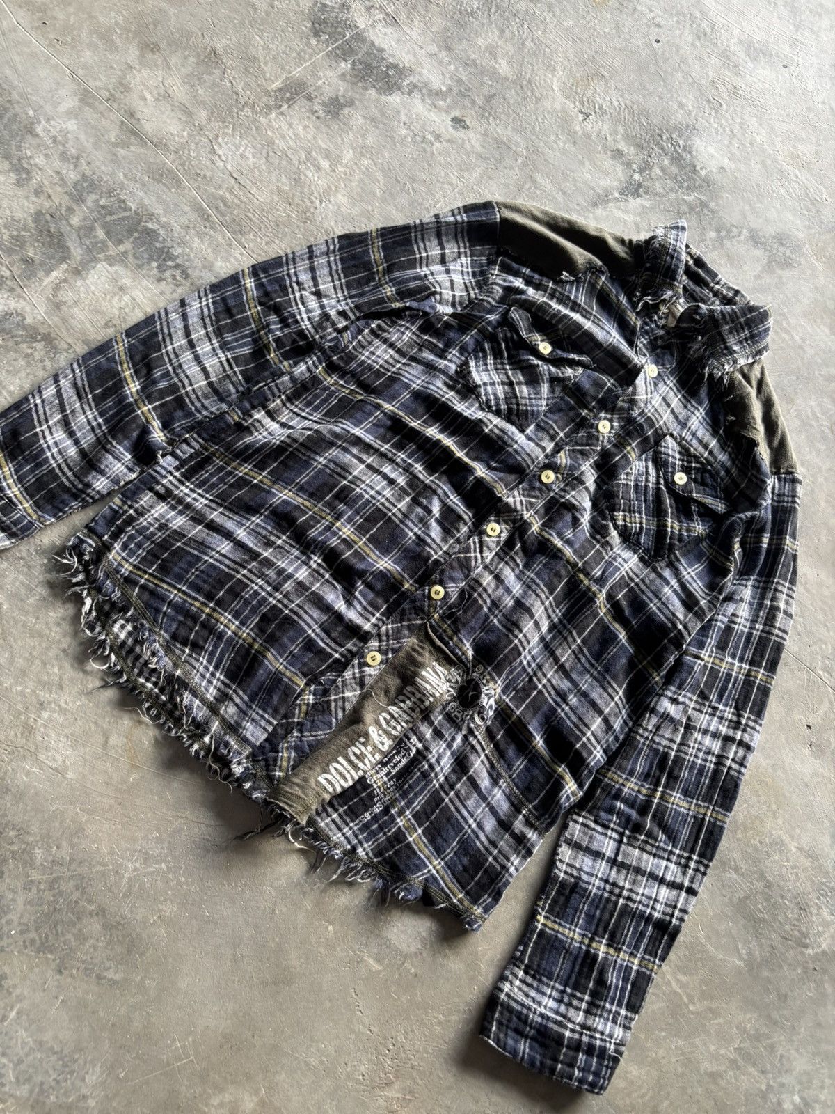 Dolce & Gabbana vintage dolce gabbana flannel patchwork distressed style Size US M / EU 48-50 / 2 - 8 Thumbnail