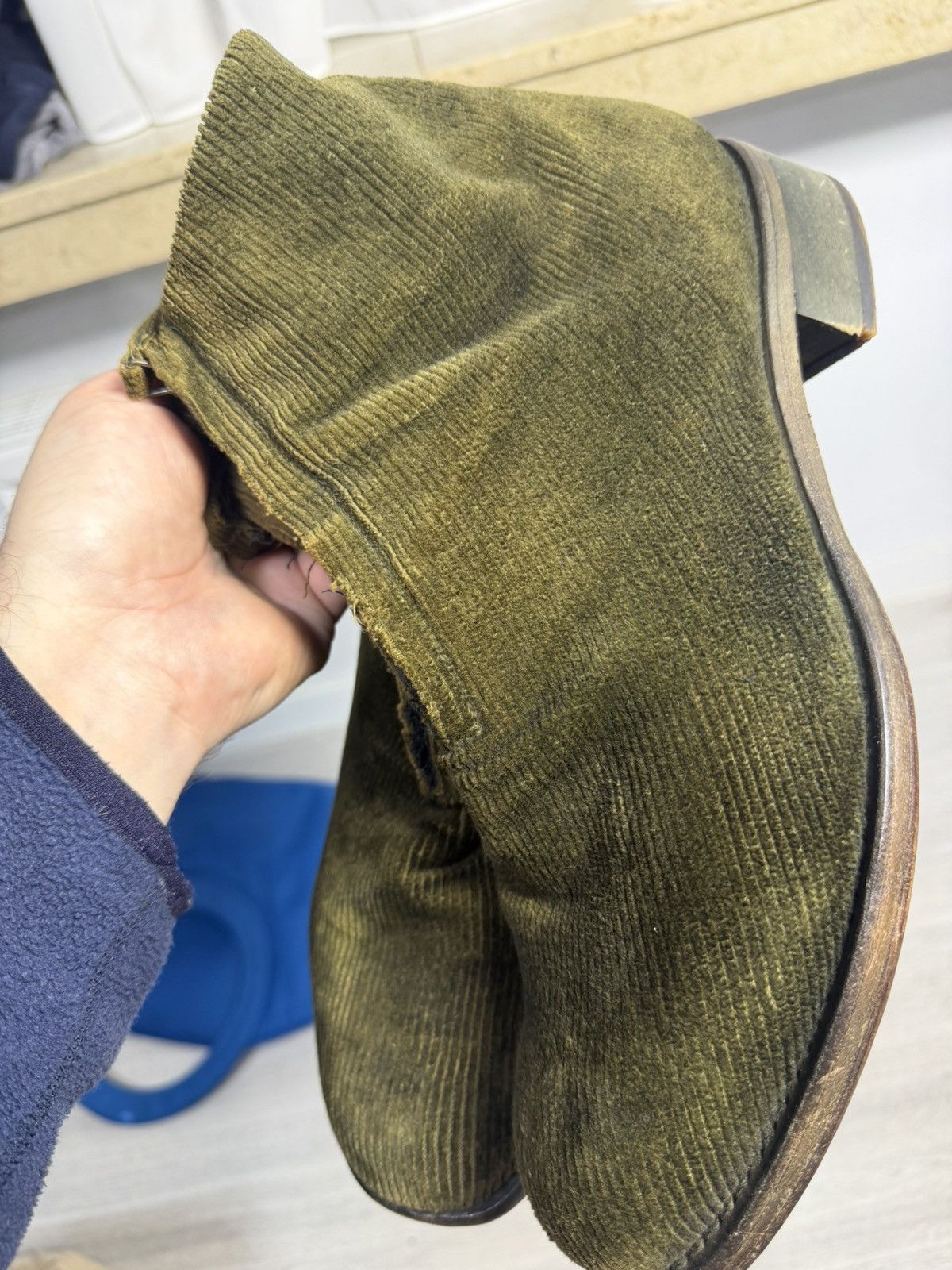 Cherevichkiotvichki Cherevichkiotvichki Corduroy Ankle Boots Size US 9 / EU 42 - 13 Thumbnail