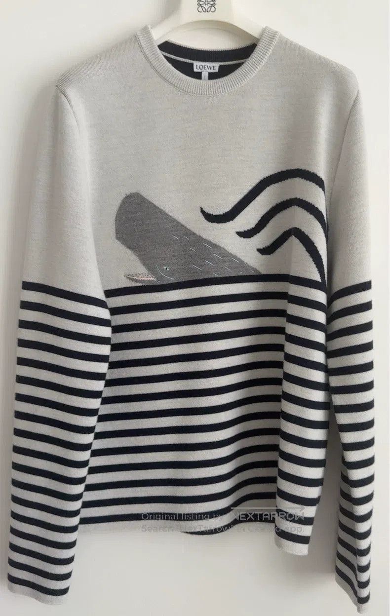Loewe Loewe Suna Fujita whale wool blend knitted sweater Size S / US 4 / IT 40 - 1 Thumbnail