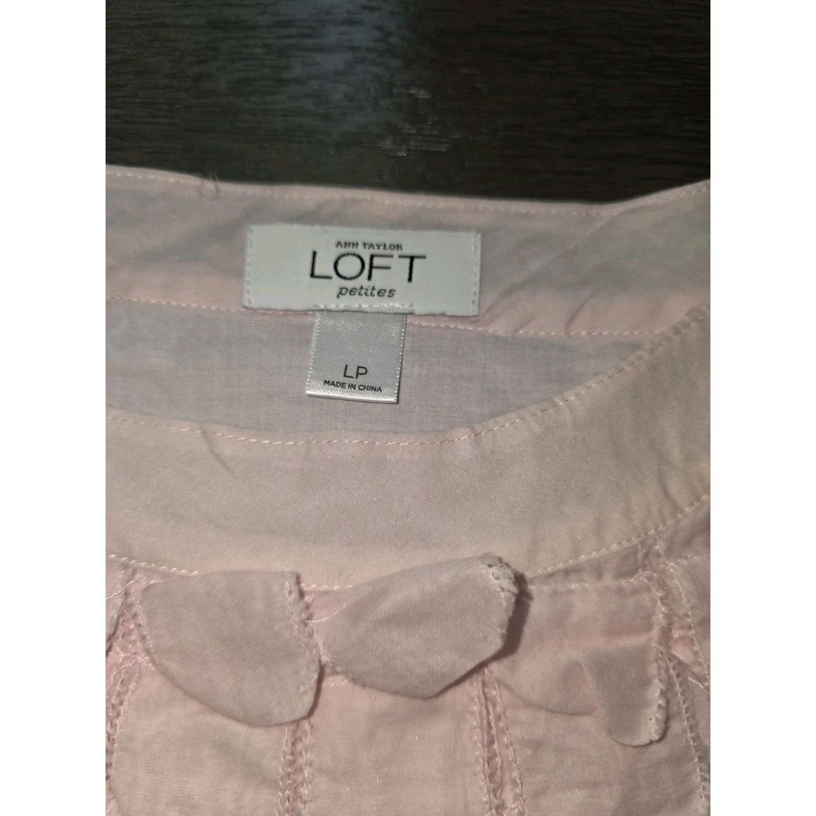 Loft Loft Anne Taylor Petite Large Cami Top Scoop Neck Pink Womens Tank PL Size L / US 10 / IT 46 - 7 Thumbnail