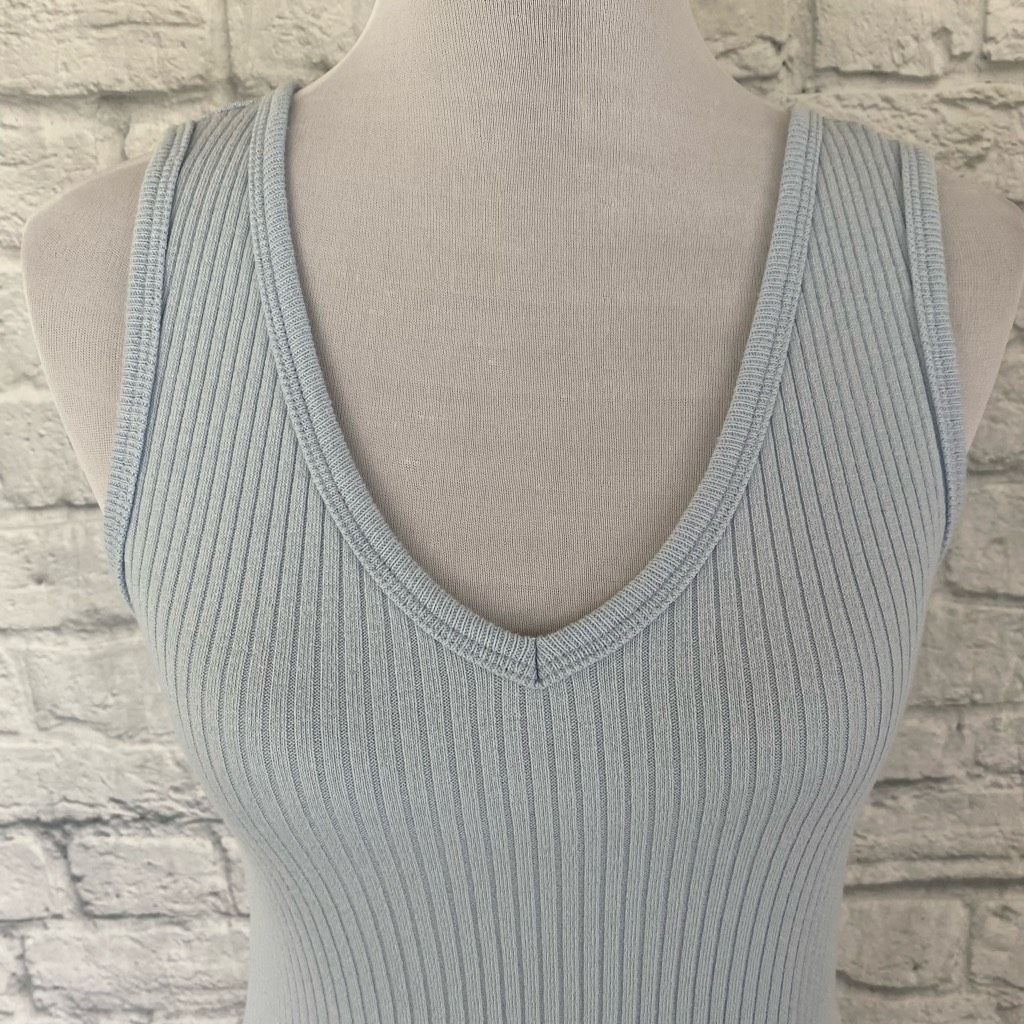 Old Navy Old navy women S cotton blend ribbed v-cut neck crop tank to Size S / US 4 / IT 40 - 2 Thumbnail