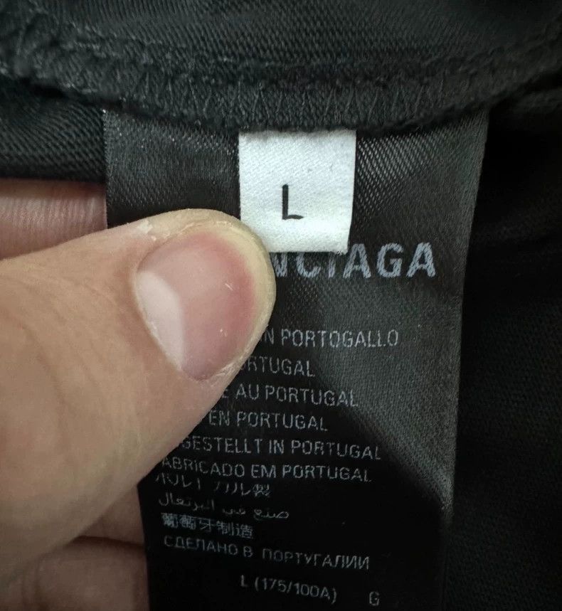 Balenciaga Balenciaga Letter Logo Print Crown Crew Neck Short Sleeve Size US L / EU 52-54 / 3 - 4 Thumbnail