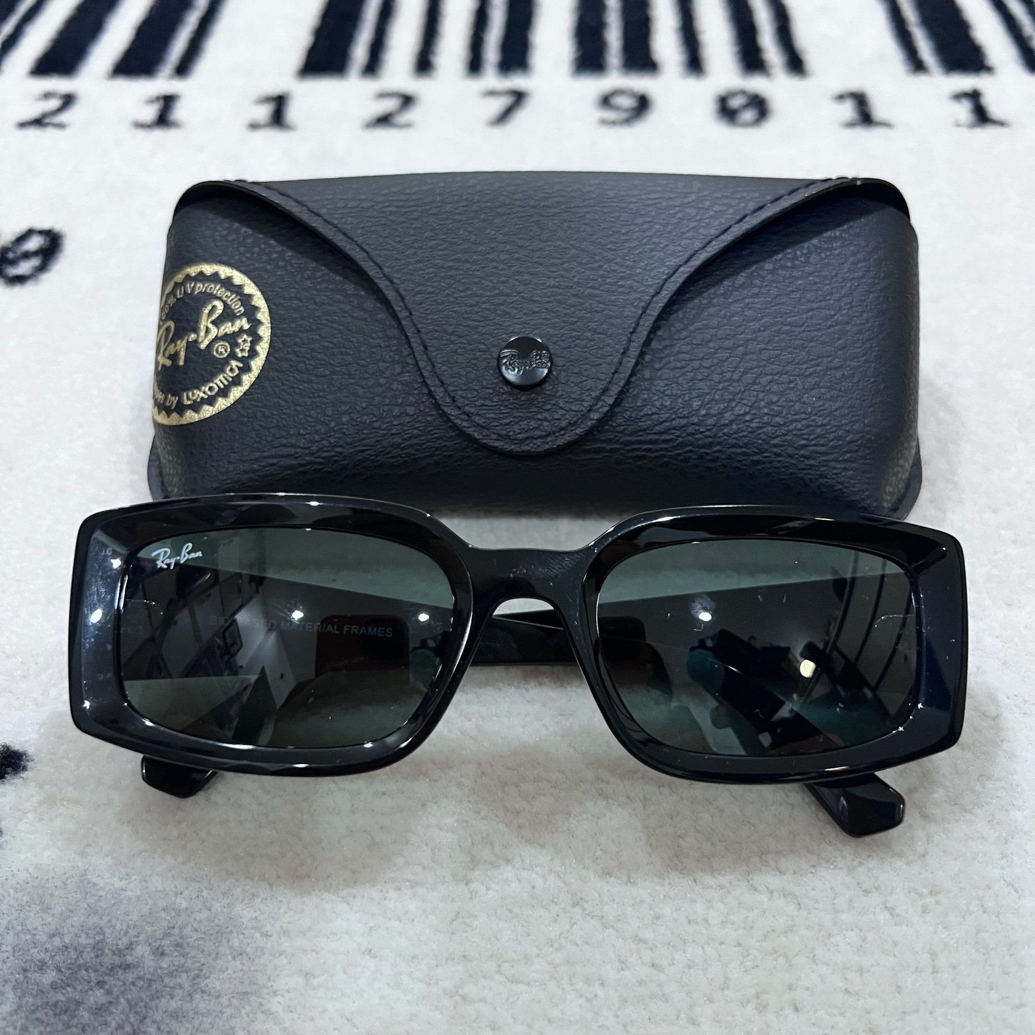 RayBan Ray-Ban Kiliane RB4395 F Bio Based Frame Square Sunglasses Size ONE SIZE - 2 Thumbnail