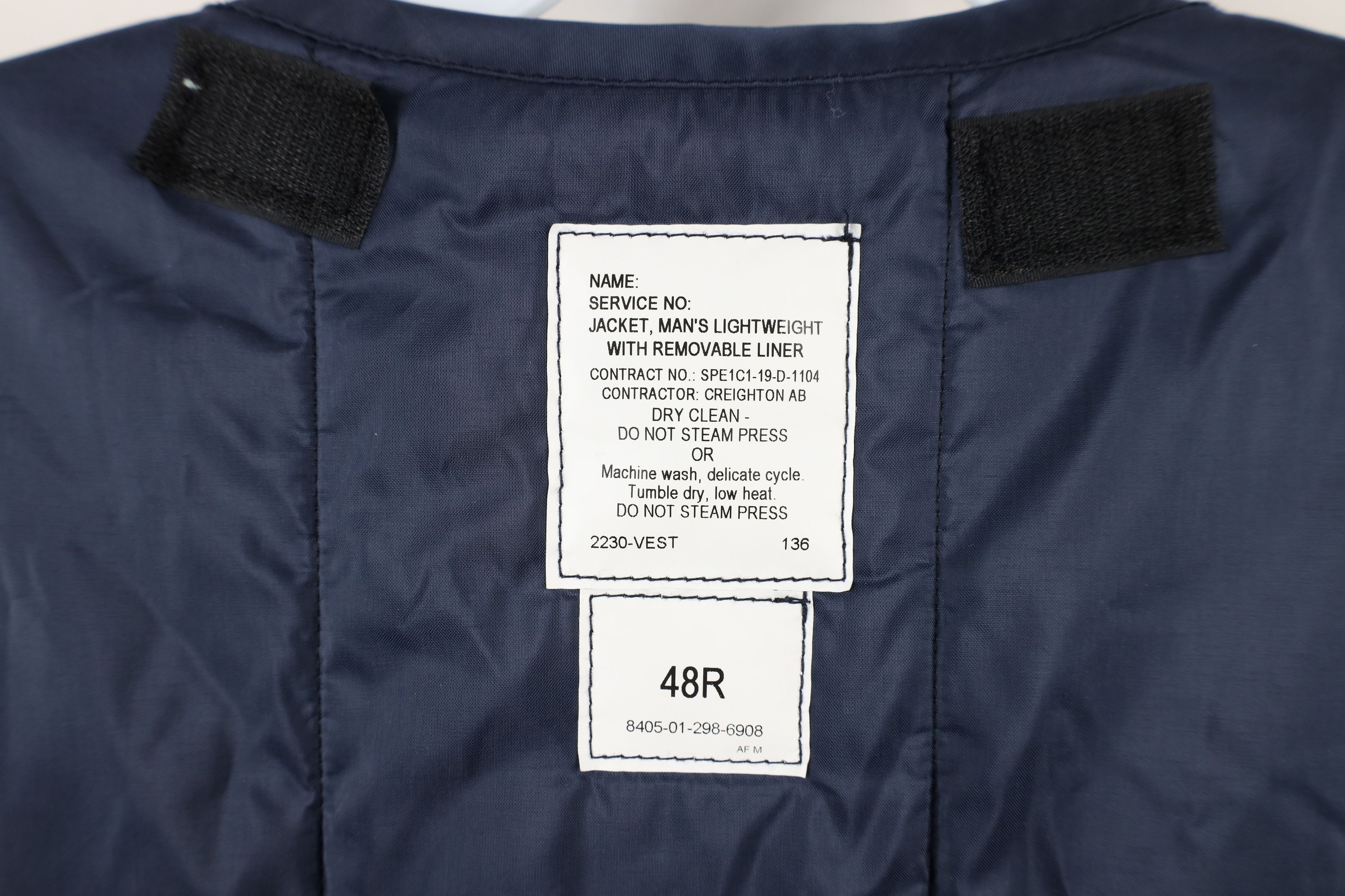 Vintage Vintage Y2K 2001 Military Bomber Jacket with Liner Blue USA Size US XL / EU 56 / 4 - 10 Thumbnail