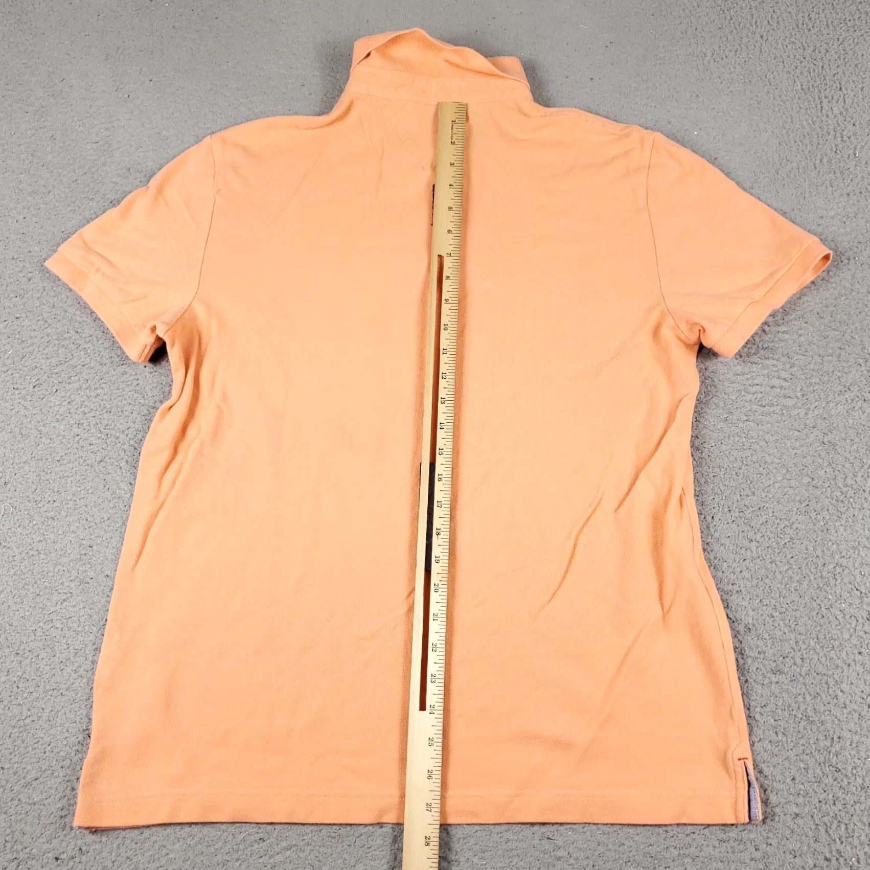 Tommy Hilfiger Tommy Hilfiger Polo Shirt Mens Large Orange Custom Fit Short Sleeve Shirt No N/A Size US L / EU 52-54 / 3 - 4 Thumbnail