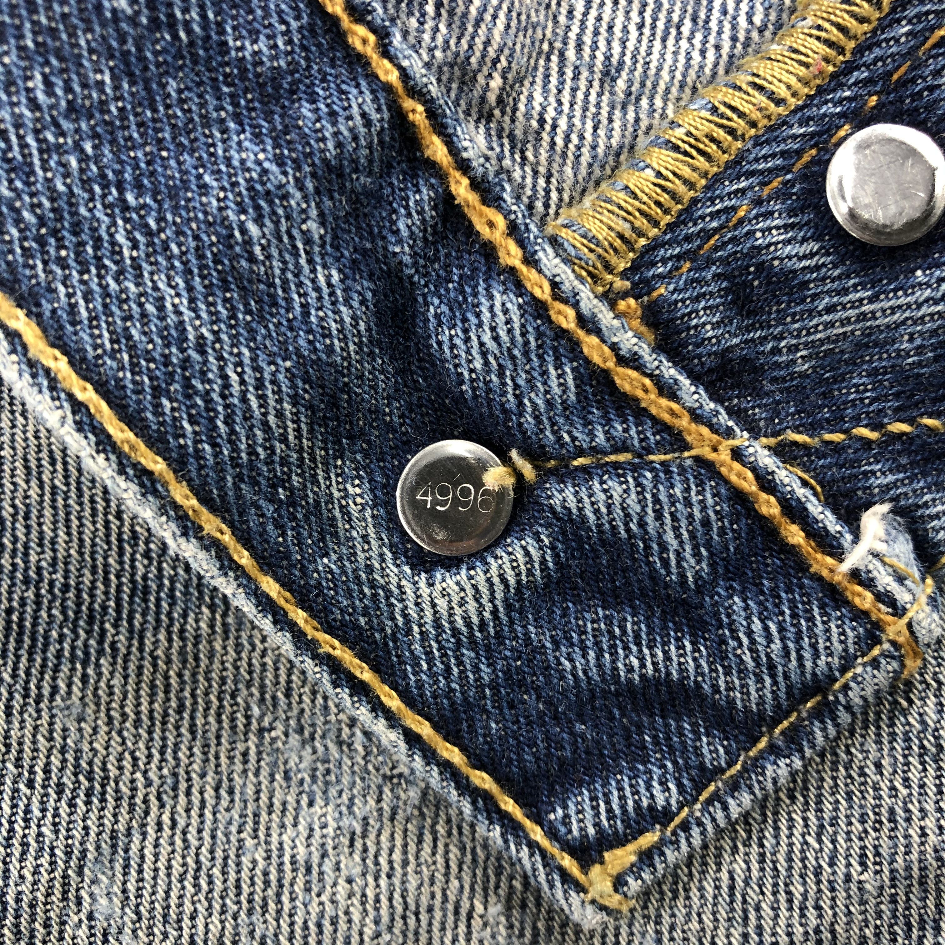 Levi's Vintage Blue Wash Levis 501 Jeans-J2225 Size US 34 / EU 50 - 14 Thumbnail