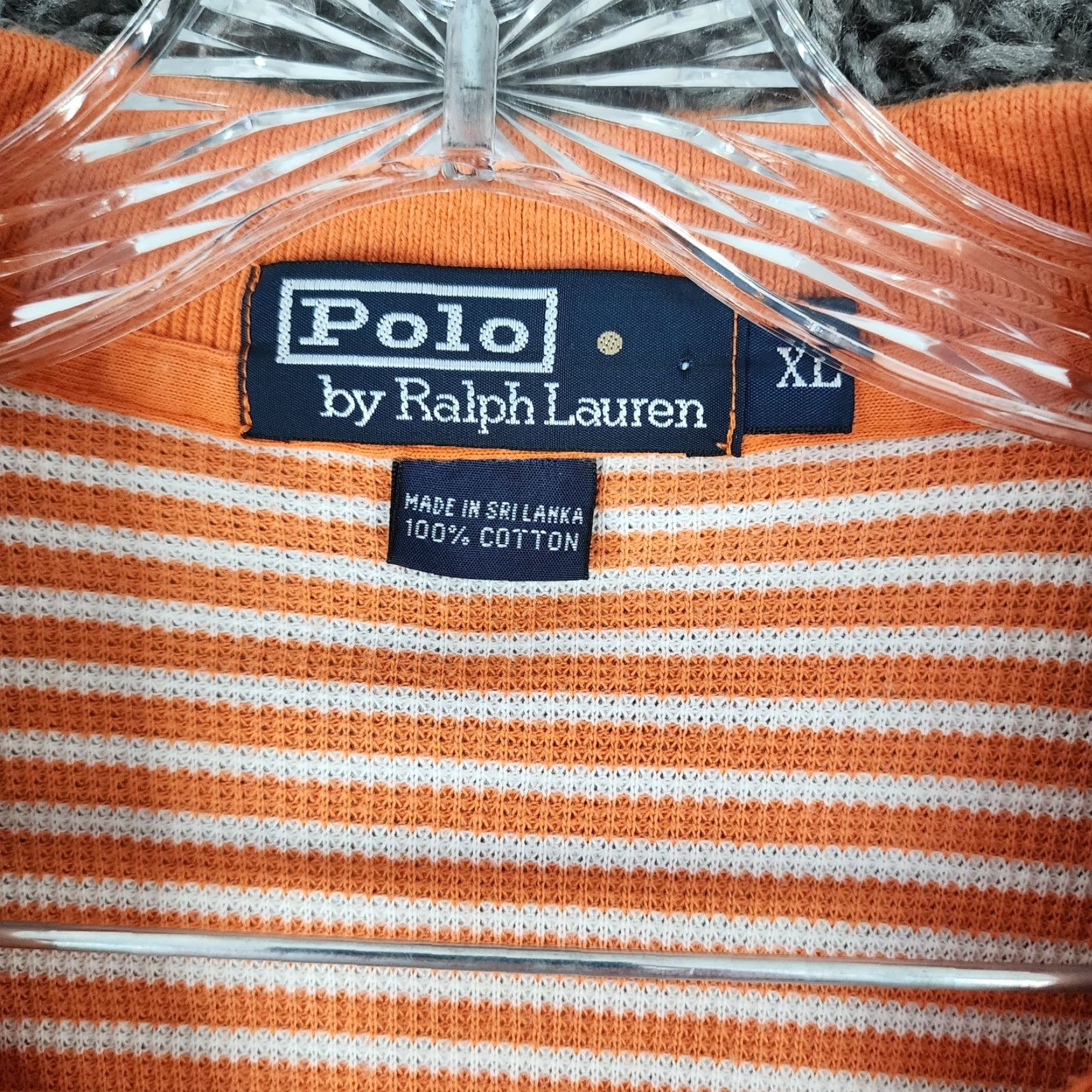 Polo Ralph Lauren Polo Ralph Lauren Shirt Men XL Orange Striped Short Sleeve Mens Size US XL / EU 56 / 4 - 4 Thumbnail