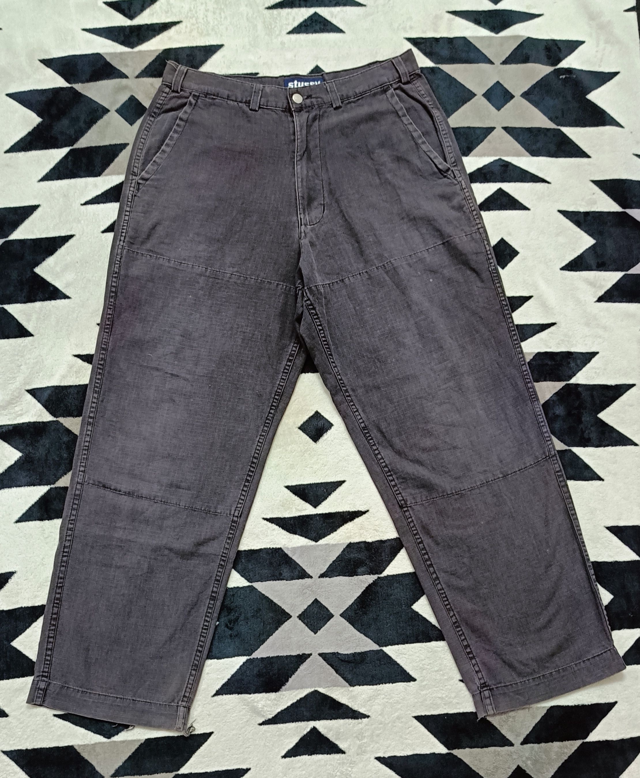 Stussy 🔥🔥Rare Distressed Vintage 90s Stussy Pants Size US 34 / EU 50 - 1 Thumbnail