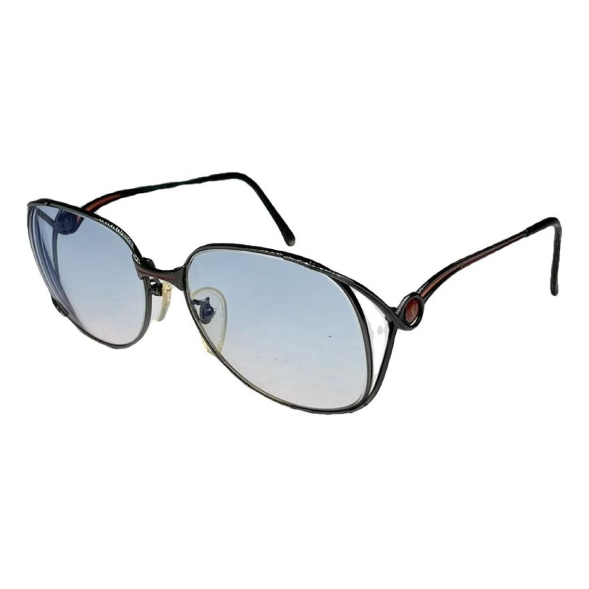 Yves Saint Laurent Blue Metal Sunglasses Size ONE SIZE - 1 Thumbnail