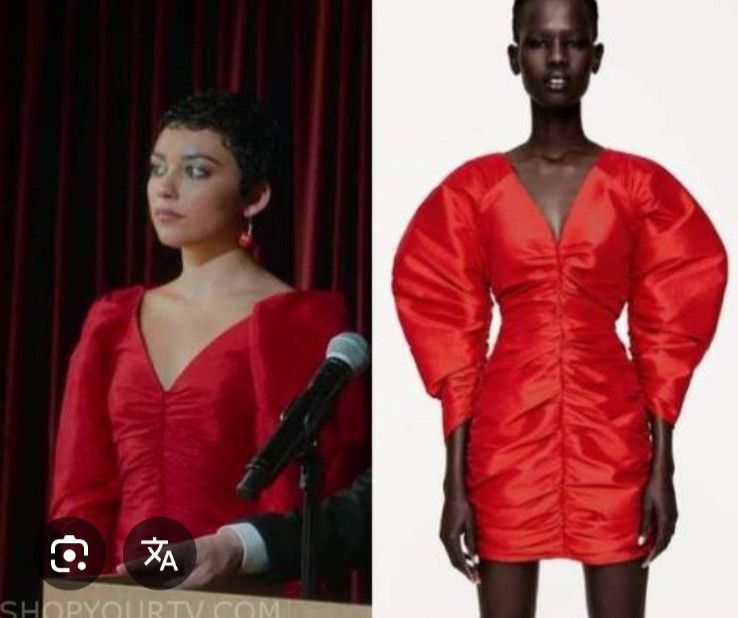 Zara Rare Zara Red Draped Mini Dress. Size S Size S / US 4 / IT 40 - 1 Thumbnail