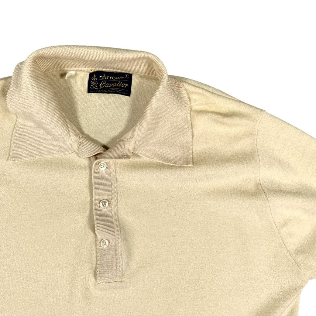 Arrow VINTAGE Arrow Polo Shirt Adult MEDIUM Brown Nylon Goodfellas 70s Polo Shirt Mens M Brown 60s 70s Classic Casual Jersey Shirt Size US M / EU 48-50 / 2 - 2 Thumbnail