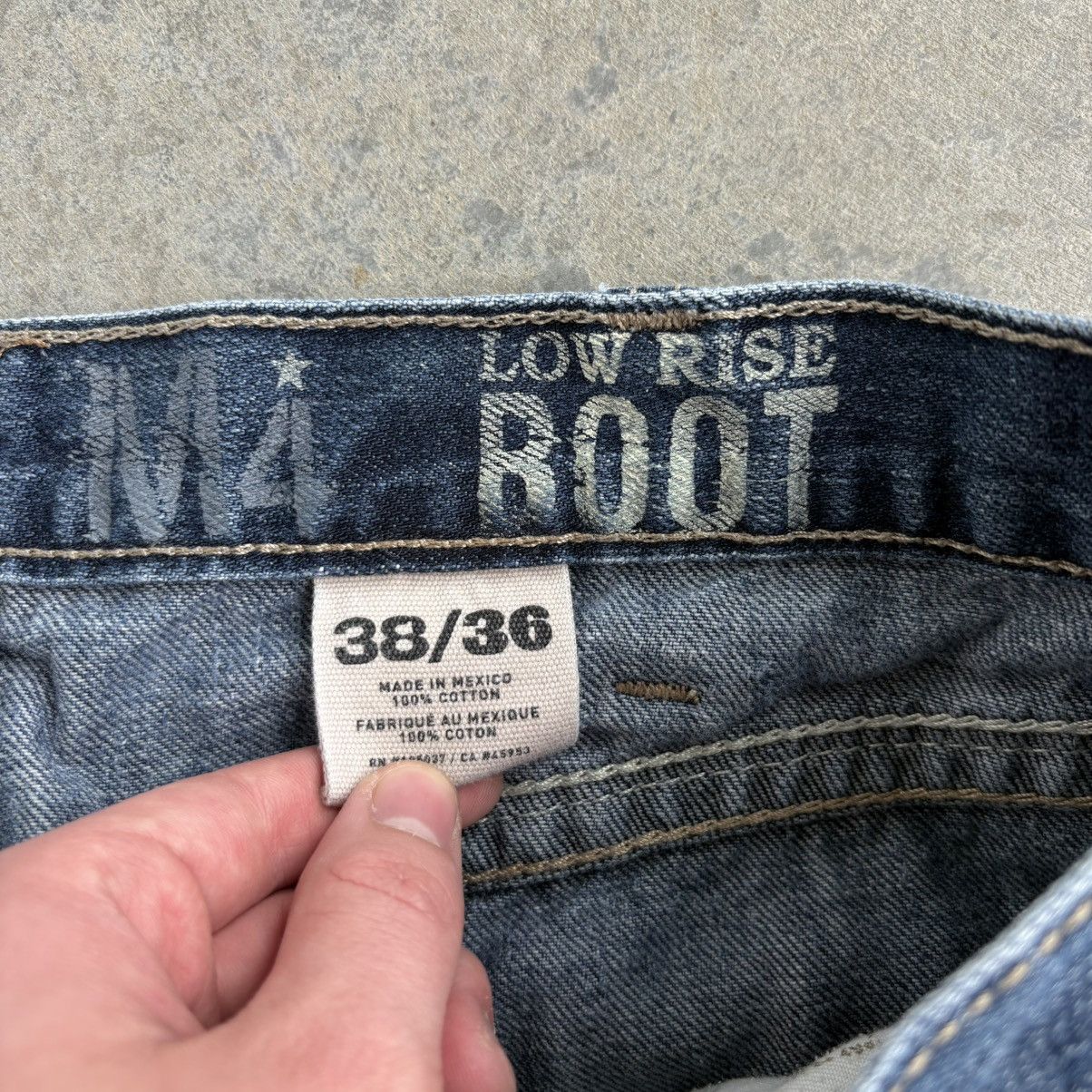Ariat × Rock Revival Crazy Ariat Boot Cut 38x36 Baggy Denim Jeans Work Pants Size US 38 / EU 54 - 11 Thumbnail