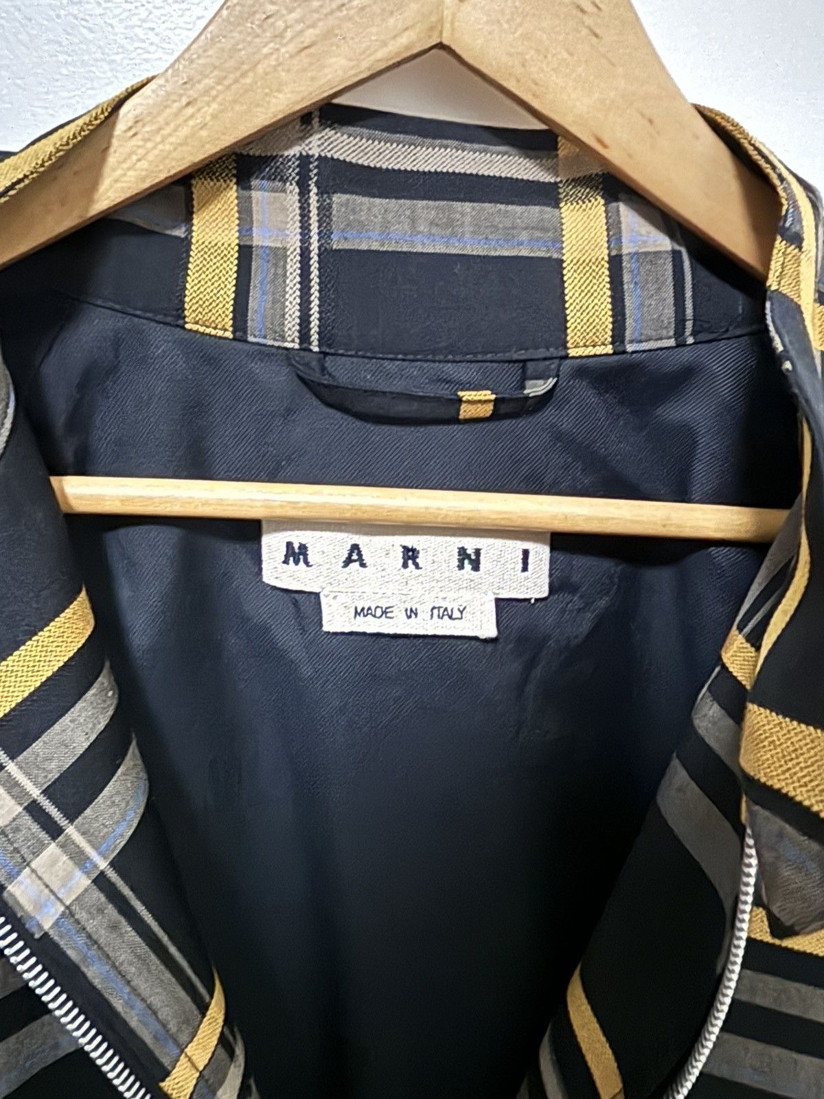 Marni Marni grey/black/yellow plaid jacket size 48 Size US M / EU 48-50 / 2 - 4 Thumbnail