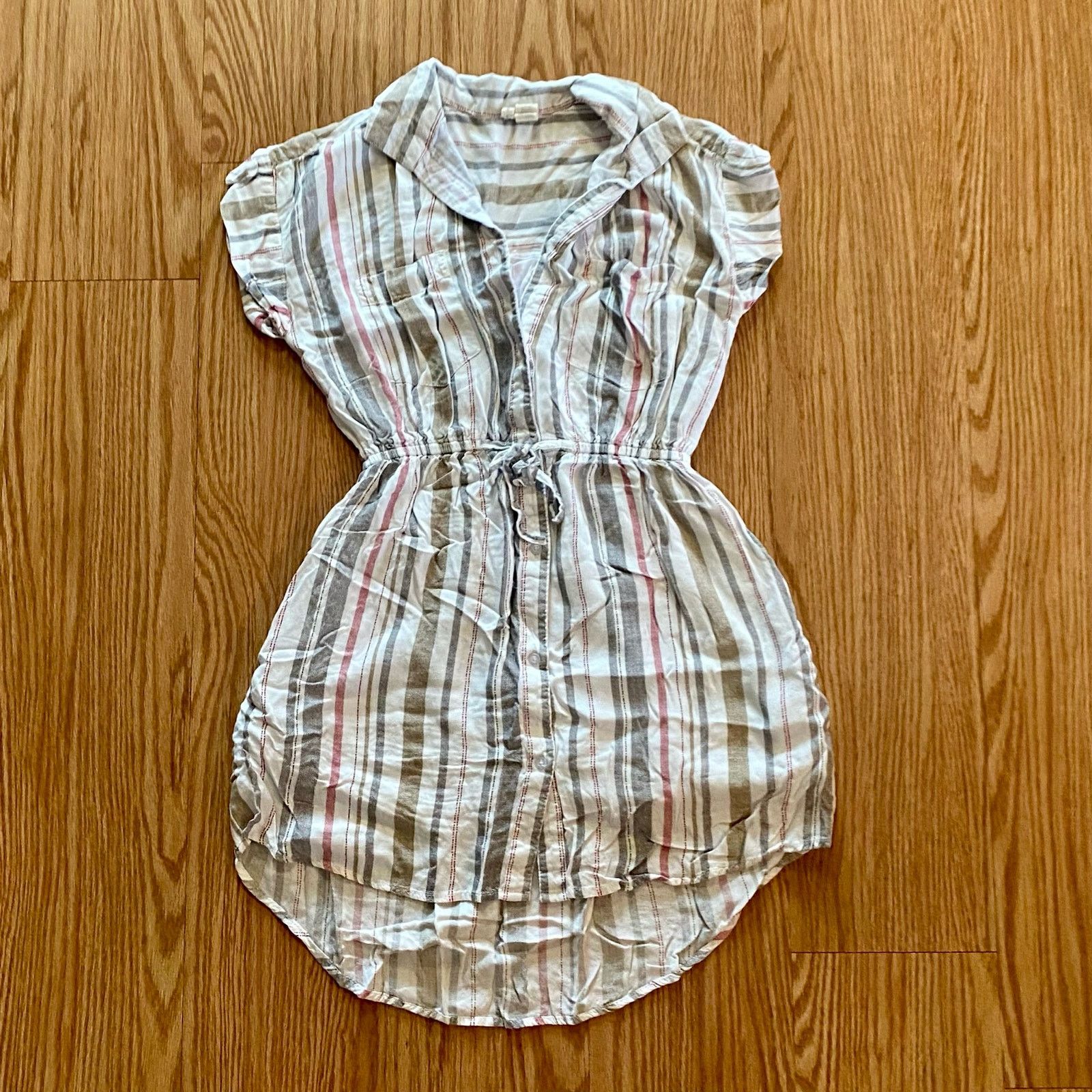Other Japana Striped White Button-up Shirt Dress Womens Small Size S / US 4 / IT 40 - 2 Thumbnail