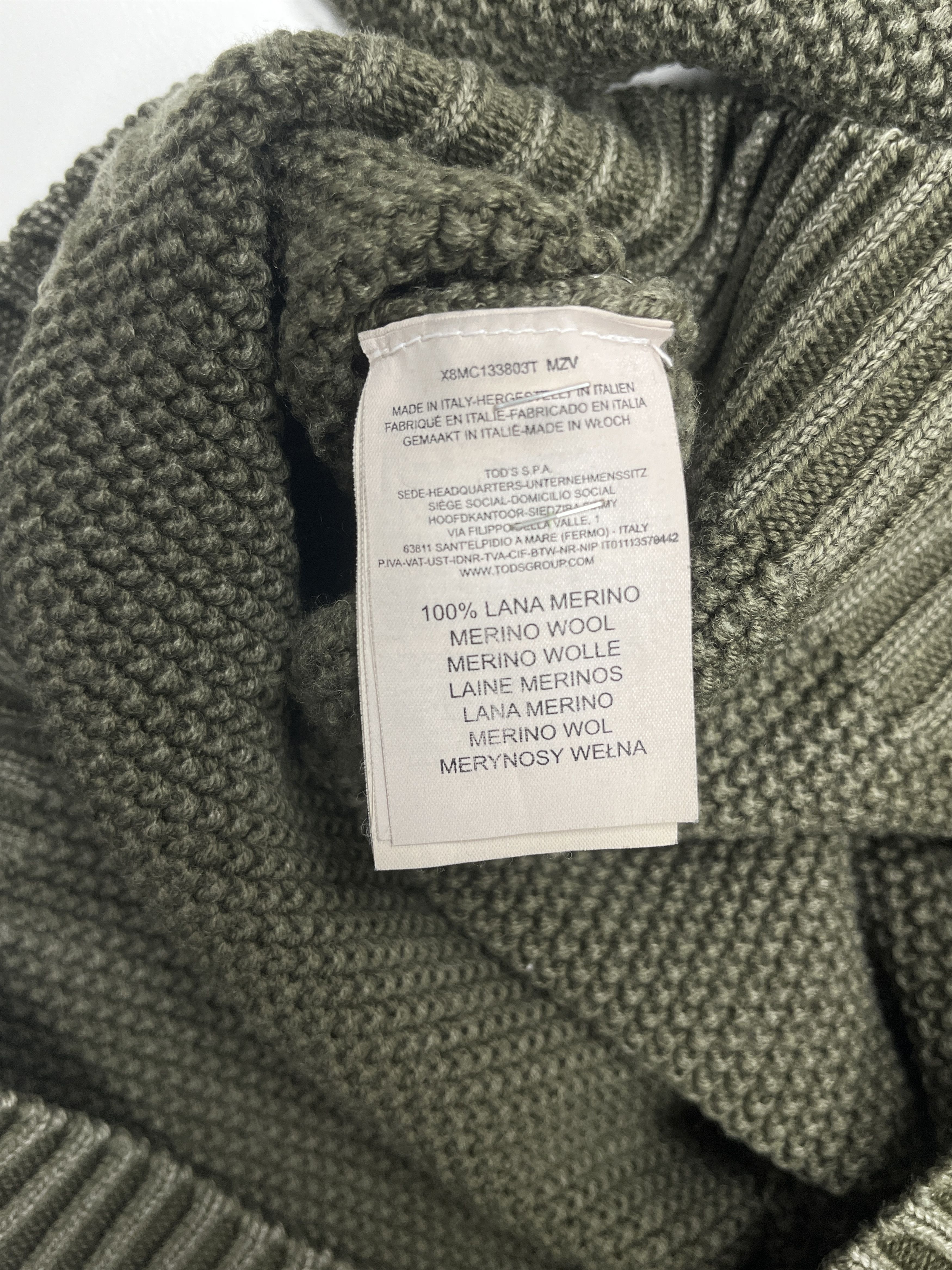 Tod's Tod’s Merino Wool Knit Sweater Dark Green L Size US L / EU 52-54 / 3 - 6 Thumbnail