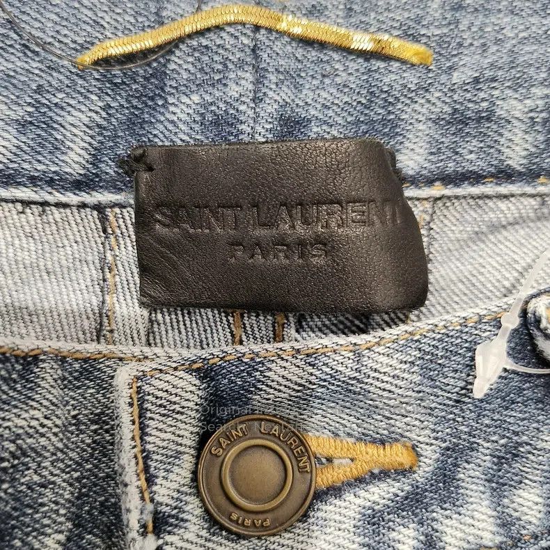 Saint Laurent Paris Saint Laurent Paris Washed Ripped Denim Jeans Size US 28 / EU 44 - 3 Thumbnail