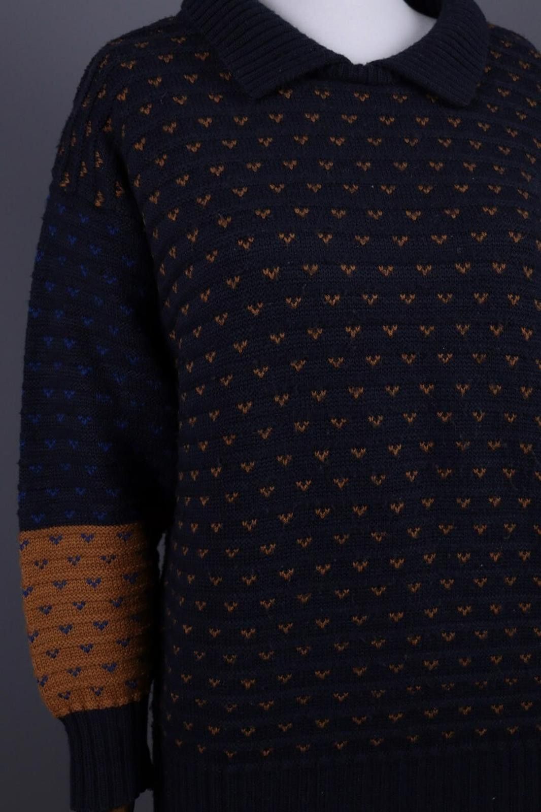 Christian Dior Monsieur Mondi Blue Designer Wool Sweater Ovesized Size 42 Size M / US 6-8 / IT 42-44 - 3 Thumbnail