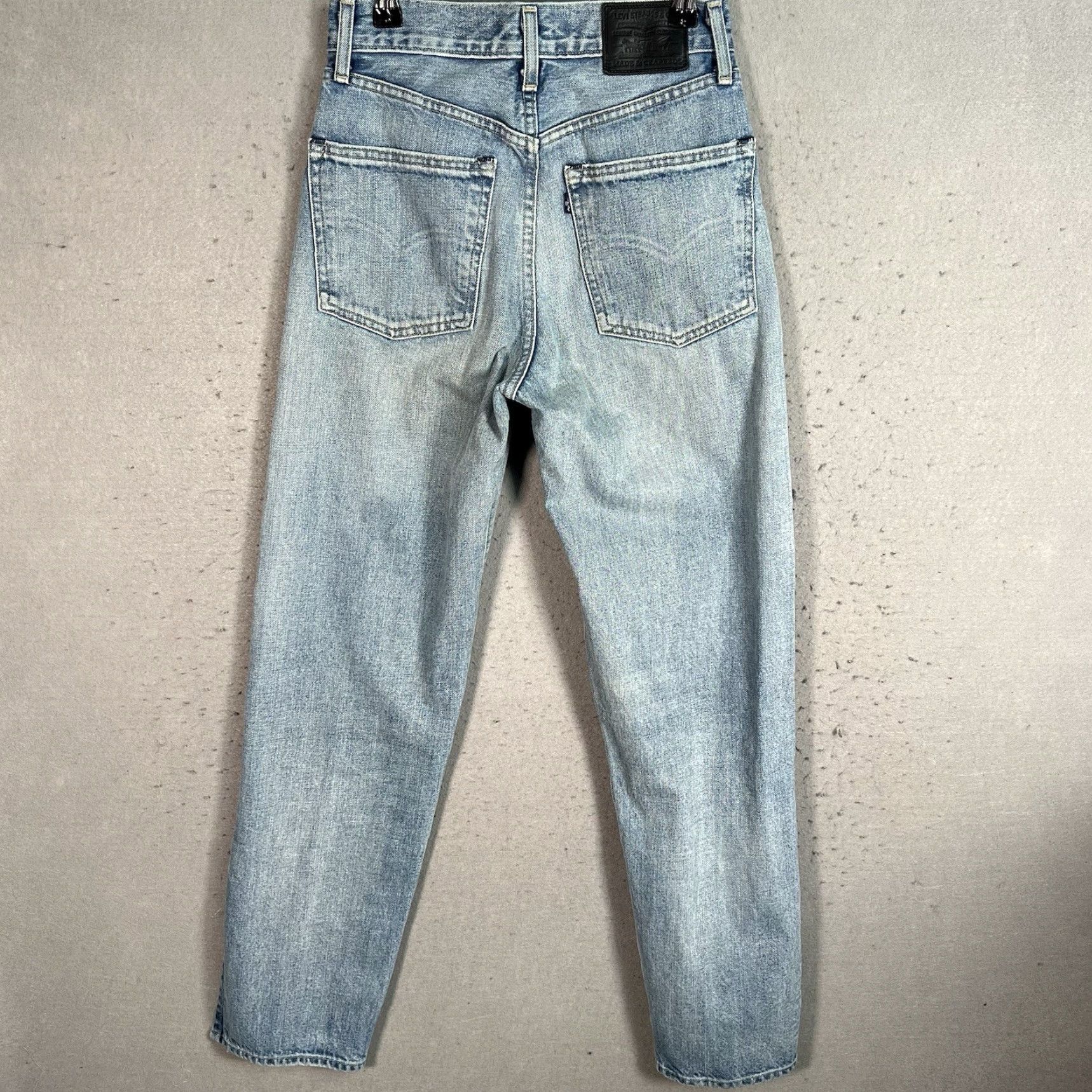 Levi's Vintage Levi's Made & Crafted Women's Straight Fit Jeans Size 6 Blue Denim High Rise 29" Inseam Size 28" / US 6 / IT 42 - 2 Thumbnail