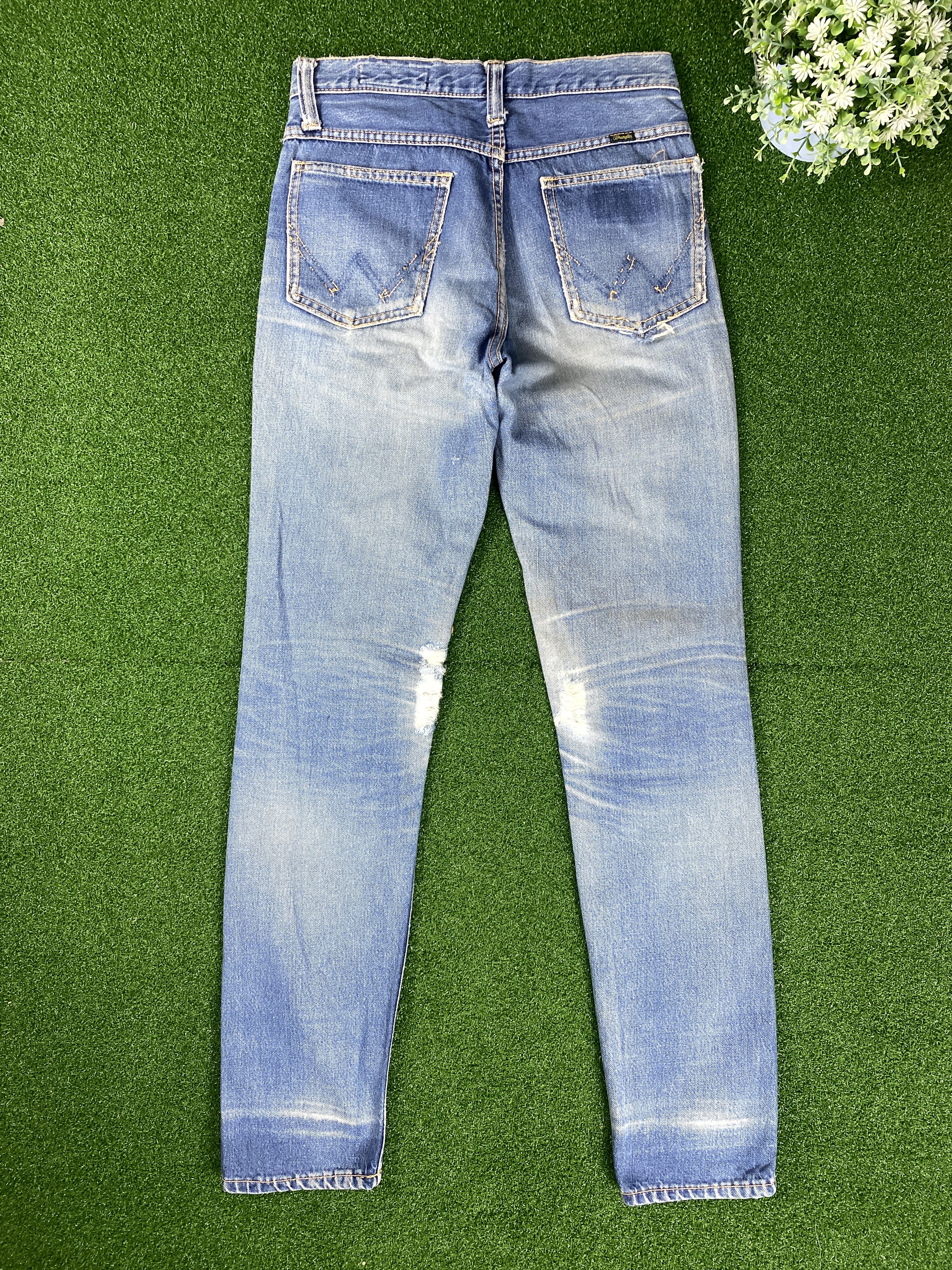 Vintage Vintage Wrangler Faded Blue Jeans CP0074 Size US 28 / EU 44 - 7 Thumbnail