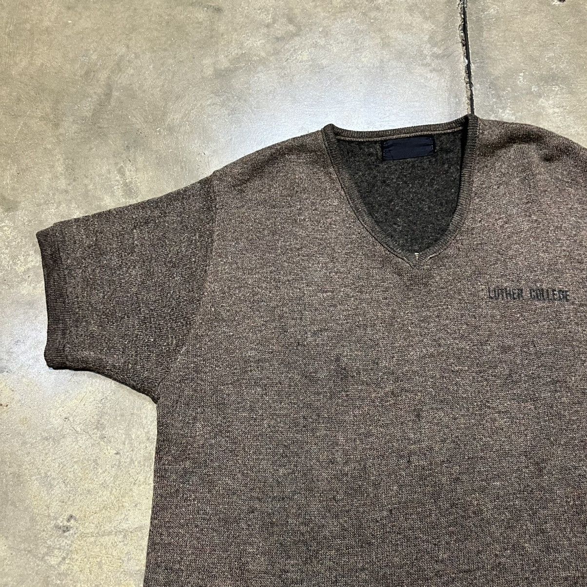 Vintage Vintage 60s 70s Short Sleeve Sweater Brown Grunge Punk USA Size US M / EU 48-50 / 2 - 5 Thumbnail