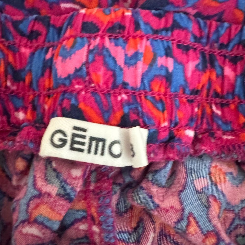 Other GEMO Pink & Blue Abstract Jogger Lounge Pants | Elastic Wais Size 27" / US 4 / IT 40 - 3 Thumbnail