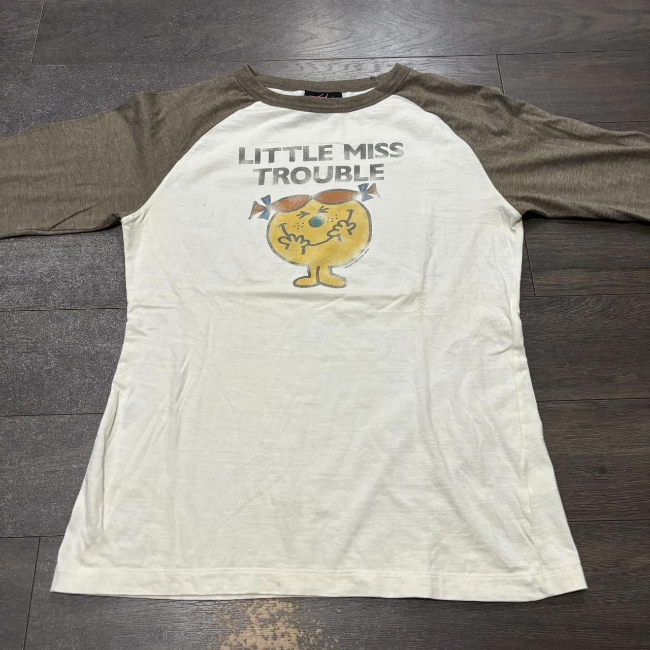 Designer Vintage little miss trouble 3/4 sleeve t shirt 2007 XL Size XL / US 12-14 / IT 48-50 - 2 Thumbnail
