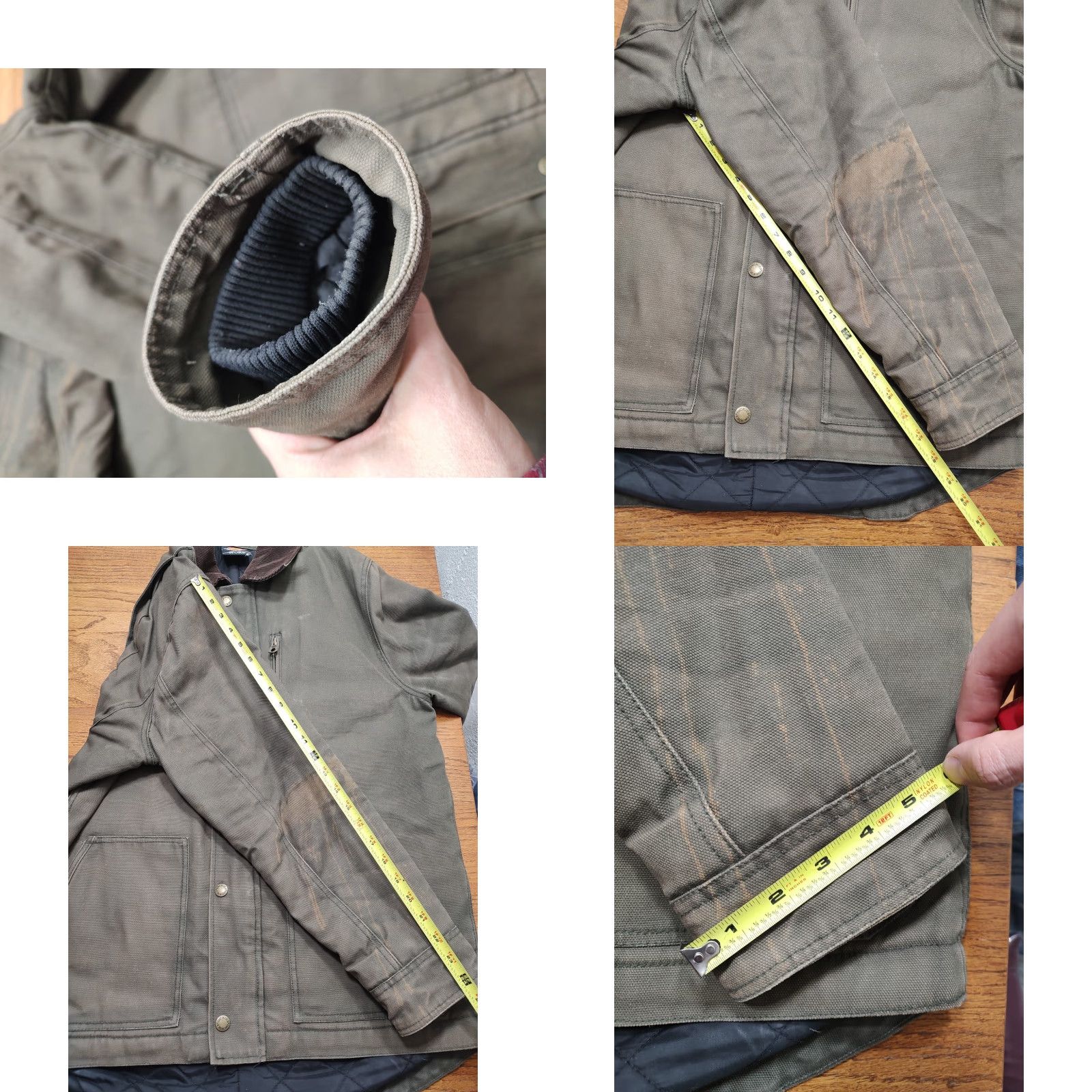 Dickies VINTAGE Dickies Green Duck Canvas Quilt Chore Outdoor Work Coat Jacket Large Size US L / EU 52-54 / 3 - 9 Thumbnail