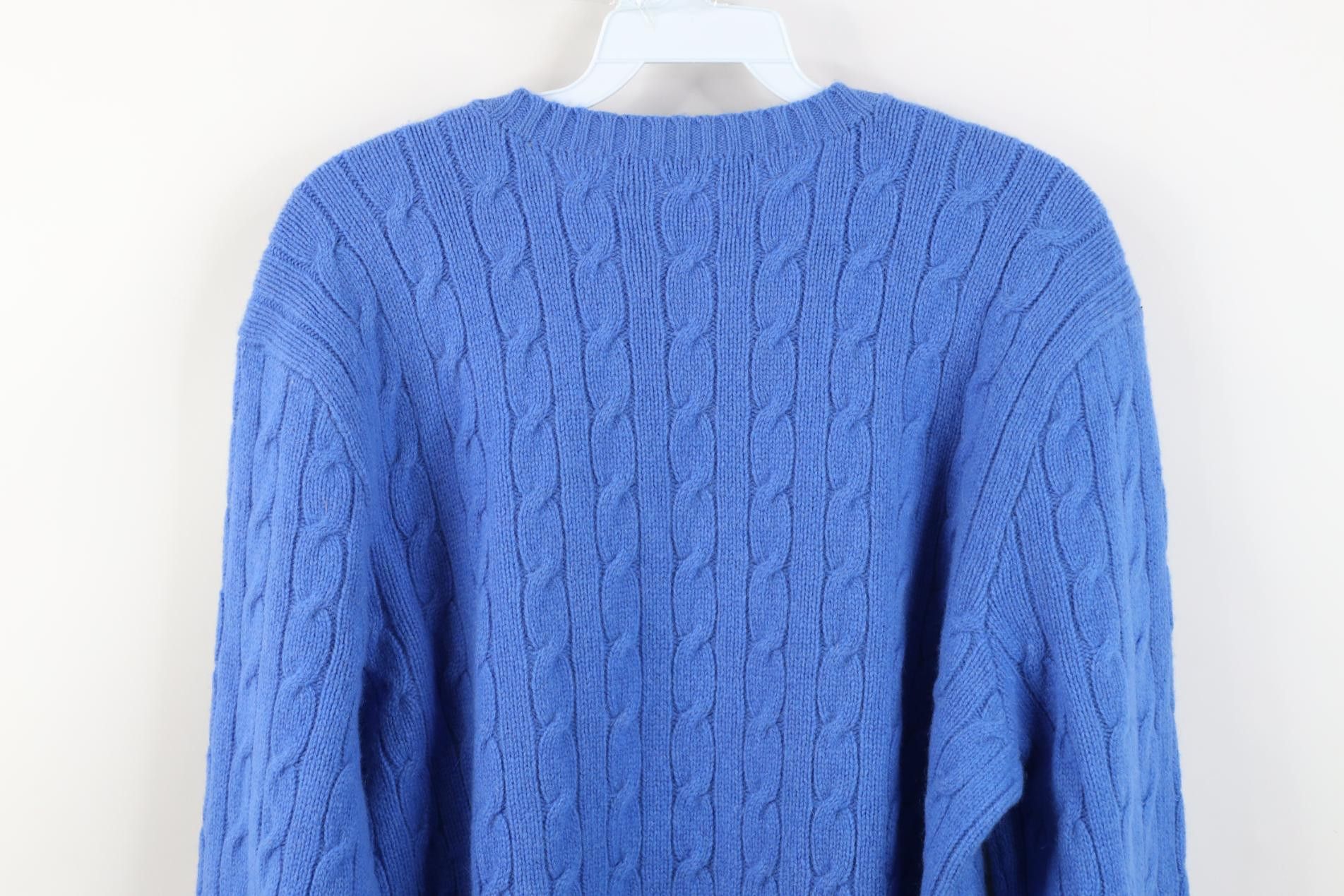 Polo Ralph Lauren Deadstock Vintage 90s Ralph Lauren Hair Cable Knit Sweater Size US L / EU 52-54 / 3 - 9 Thumbnail