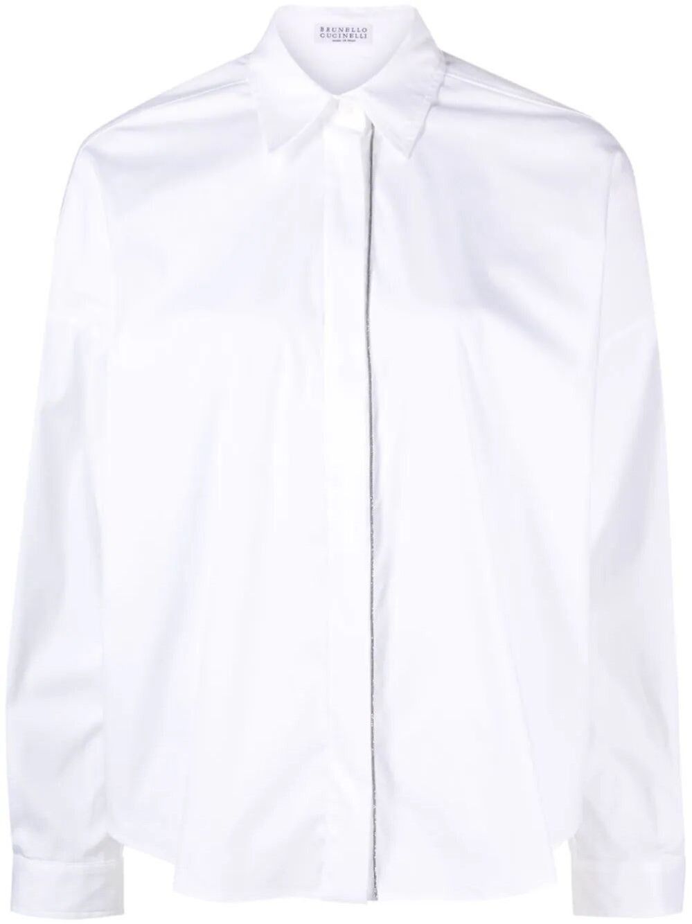 Brunello Cucinelli Blouse With Monili Trim Size XL / US 12-14 / IT 48-50 - 1 Thumbnail