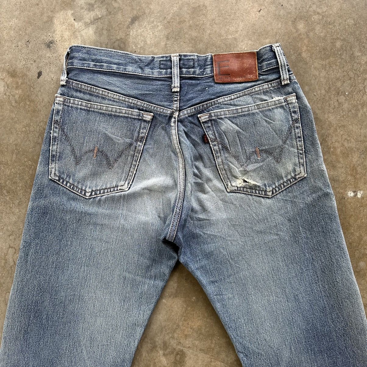 Japanese Brand Vintage E Function Edwin Distressed Jean Faded Denim Pant Size US 30 / EU 46 - 12 Thumbnail