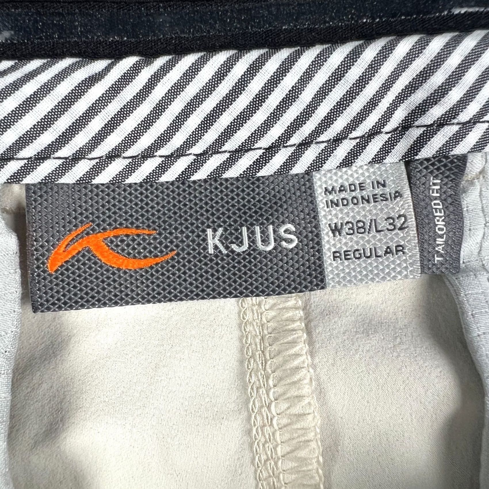 KJUS KJUS Iver Pants Mens 38x32 Beige Tailored Fit Golf Stretch Performance Size US 38 / EU 54 - 3 Thumbnail
