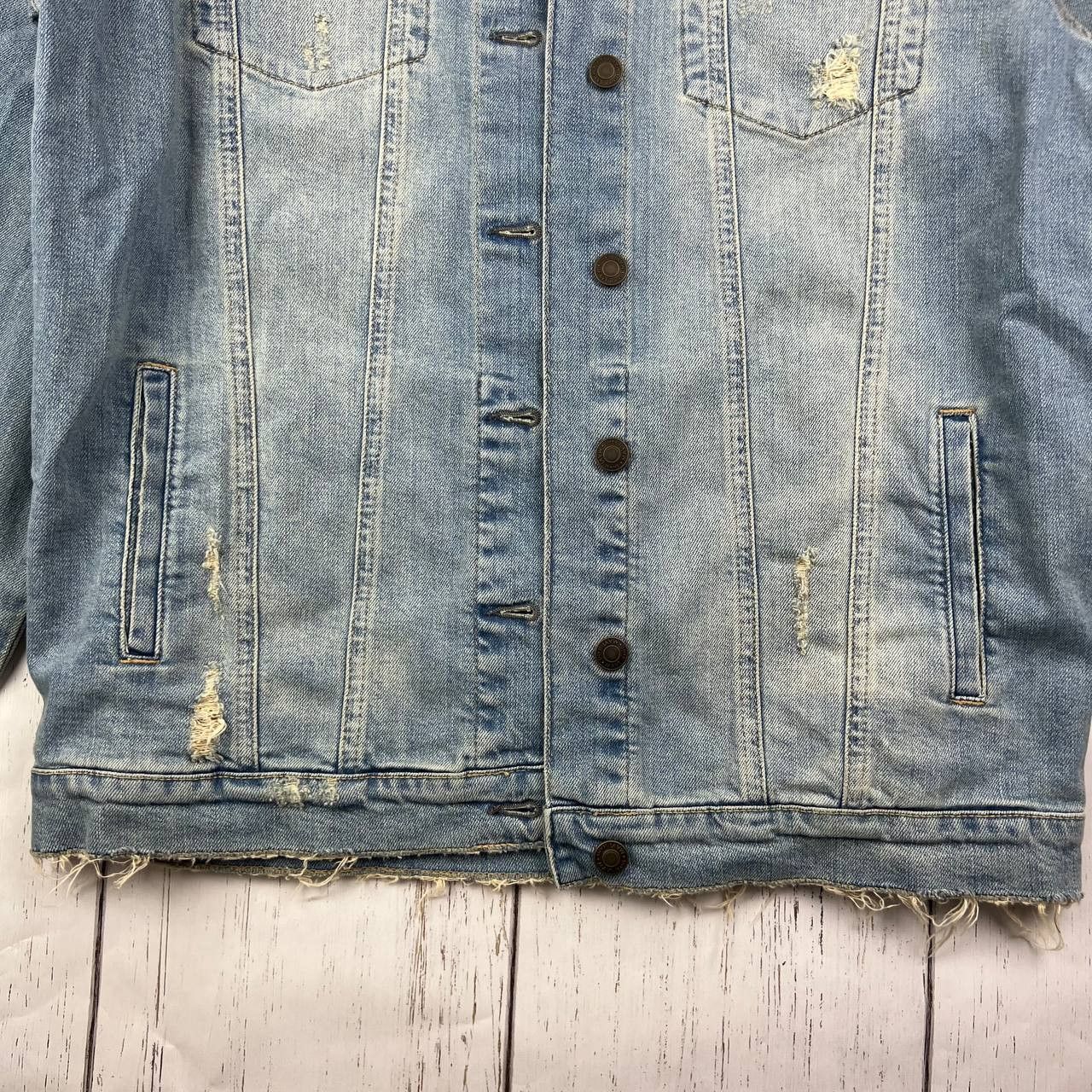 Mavi Mavi Medium Stretchable Oversized Distressed Denim Jacket Size M / US 6-8 / IT 42-44 - 4 Thumbnail