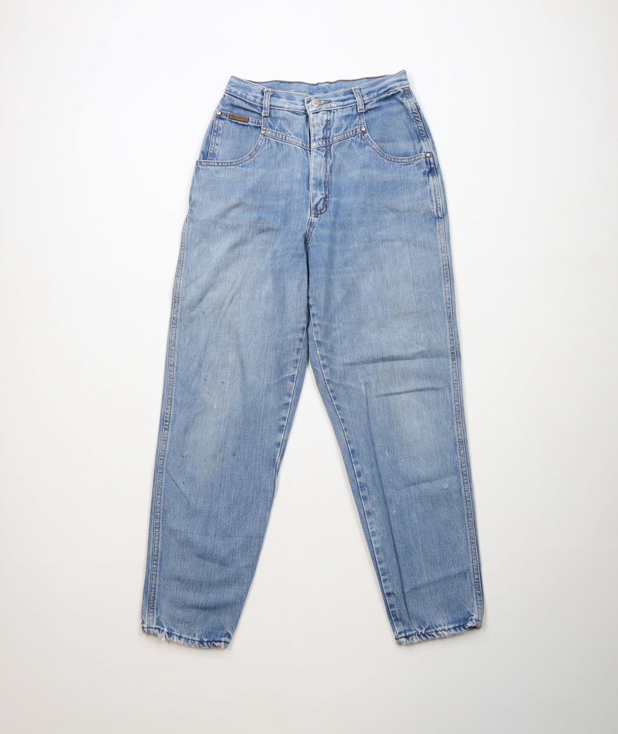 Vintage Vintage 90s Streetwear High Waist Tapered Leg Denim Jeans Size 26" / US 2 / IT 38 - 1 Thumbnail