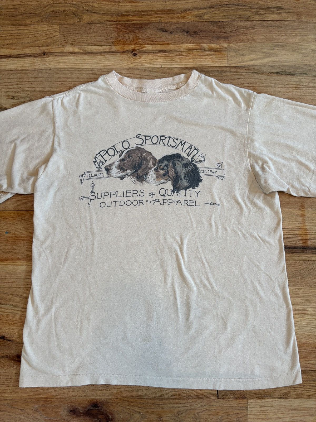 Polo Ralph Lauren Vintage Polo Country Sportsman Ralph Lauren Dog Tee Hunting Size US L / EU 52-54 / 3 - 1 Thumbnail