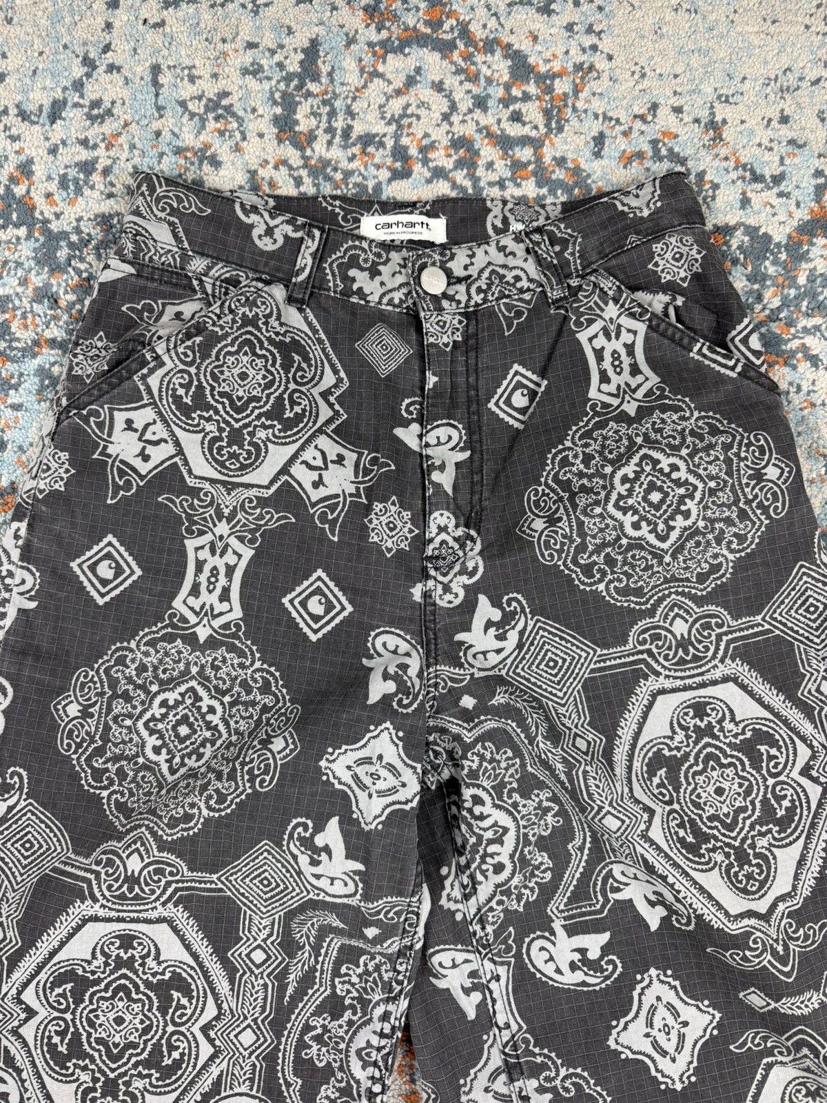 Carhartt Wip × Vintage Rare Vintage y2k Carhartt WIP baggy paisley bandana pants Size US 28 / EU 44 - 7 Thumbnail