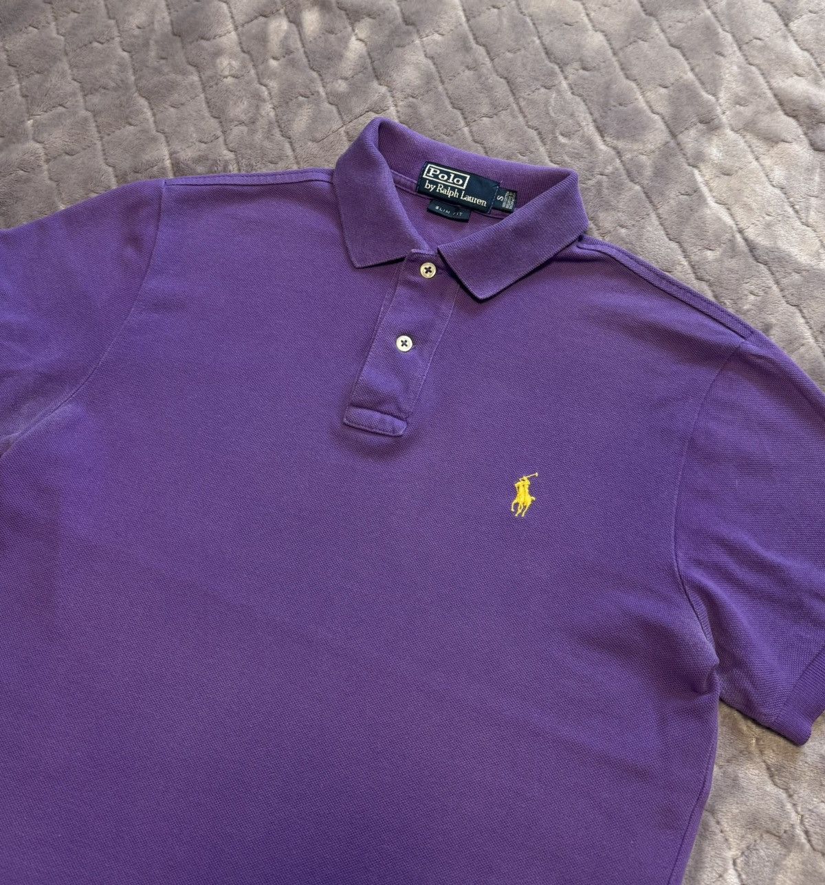 Polo Ralph Lauren × Vintage Vintage Polo Ralph Lauren Chief Keef Purple Polo Size US S / EU 44-46 / 1 - 4 Thumbnail