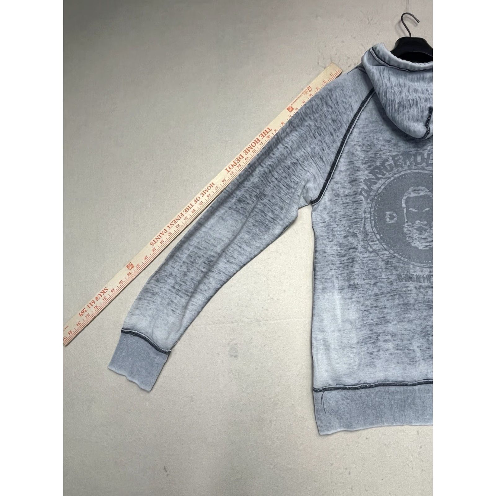 Vintage J. America Hoodie Unisex Adults Large Oversized Pouch Kangaroo Grey Acid Wash Tu Tu' Tun Size L / US 10 / IT 46 - 5 Thumbnail