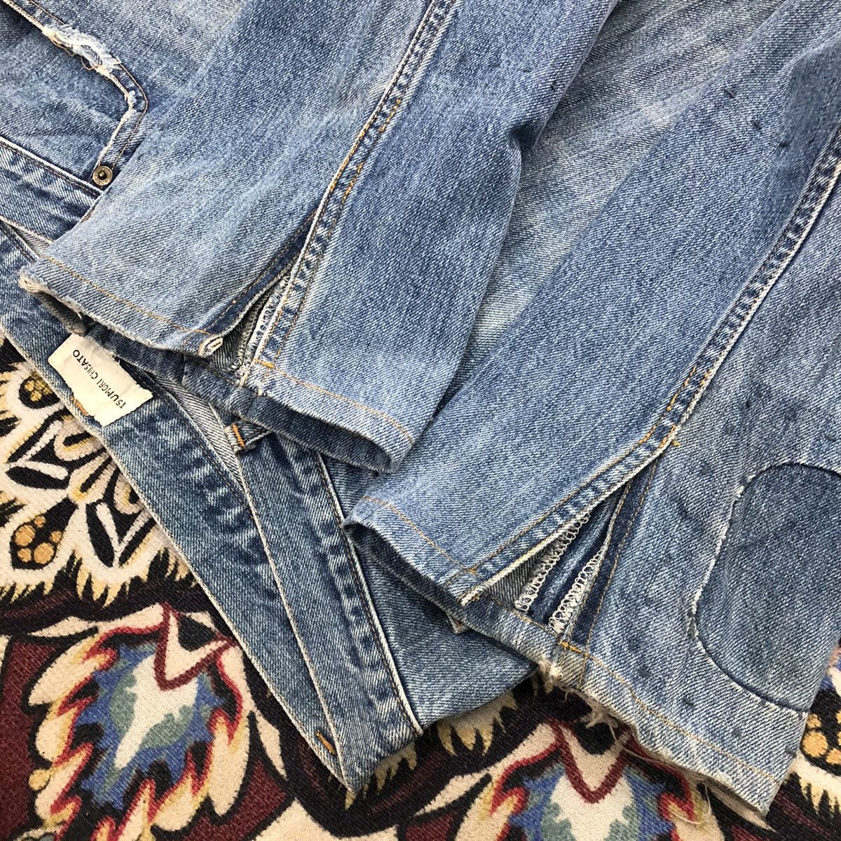 Issey Miyake By Issey Miyake!! Tsumori Chisato Patchwork Denim Pants Size 30" / US 8 / IT 44 - 13 Thumbnail