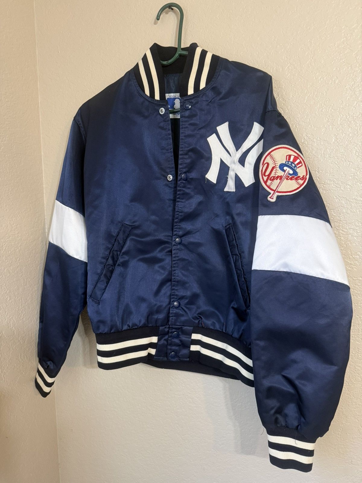 Starter Vintage 90s New York Yankees Varsity Jacket Size Medium men Size US M / EU 48-50 / 2 - 2 Thumbnail