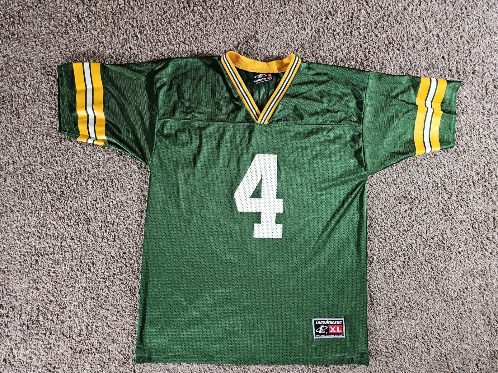 NFL Vintage Logo Brett Favre NFL Football Jersey Youth XL 18-20 Size US XL / EU 56 / 4 - 1 Thumbnail