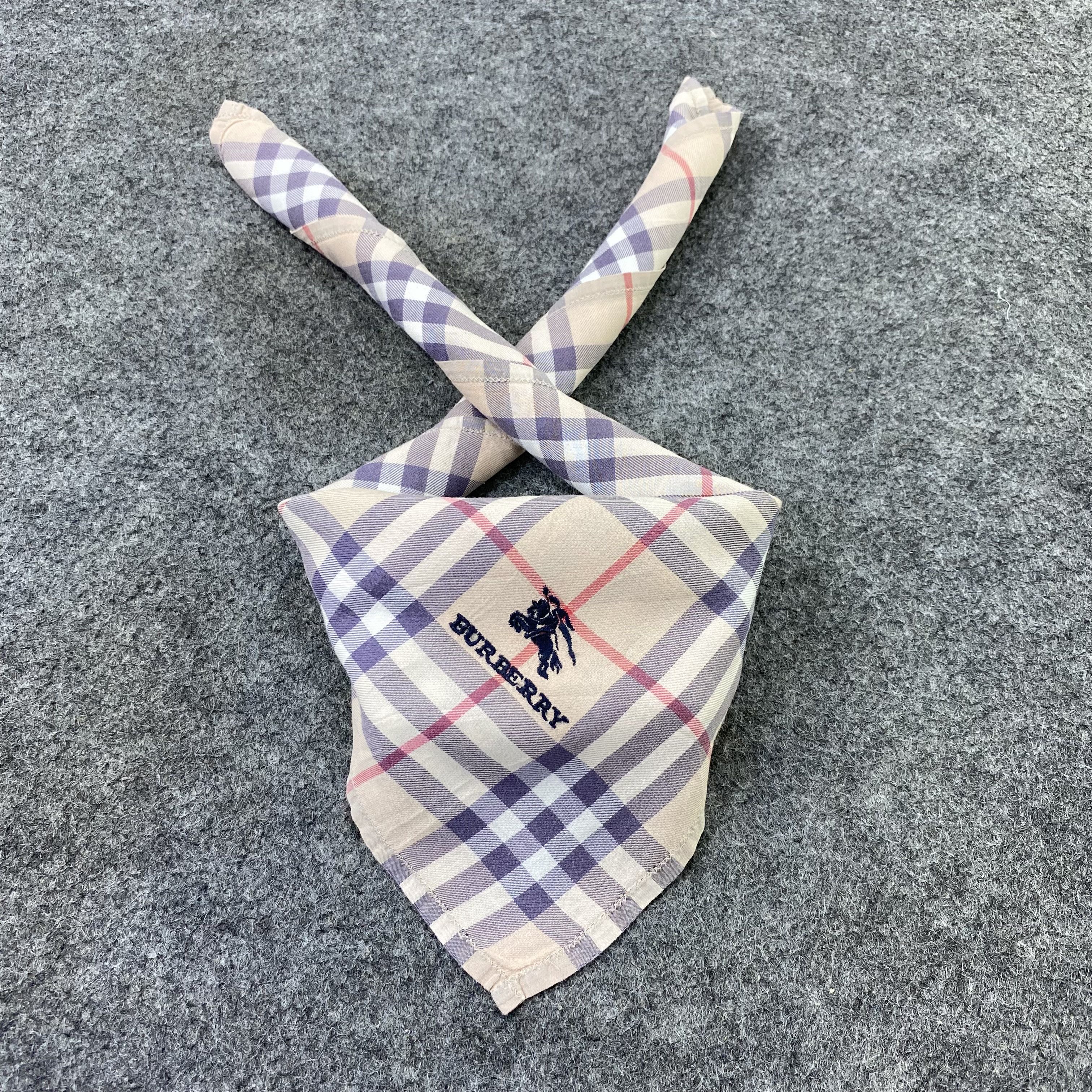 Burberry Burberry Handkerchief Neckerchief Bandana-B1746 Size ONE SIZE - 2 Thumbnail