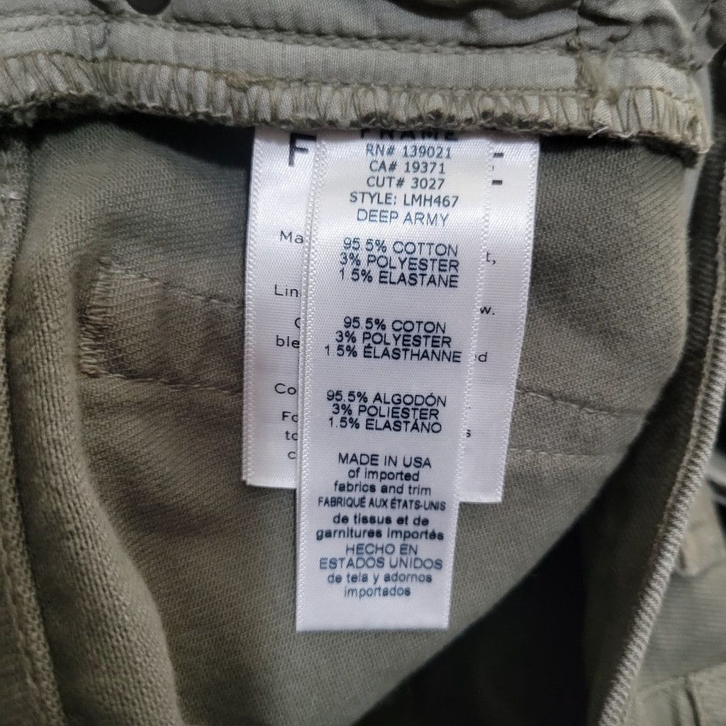 Frame FRAME Le'Homme Slim Straight Olive Jeans Size 31/32 Men's Size US 31 - 9 Thumbnail