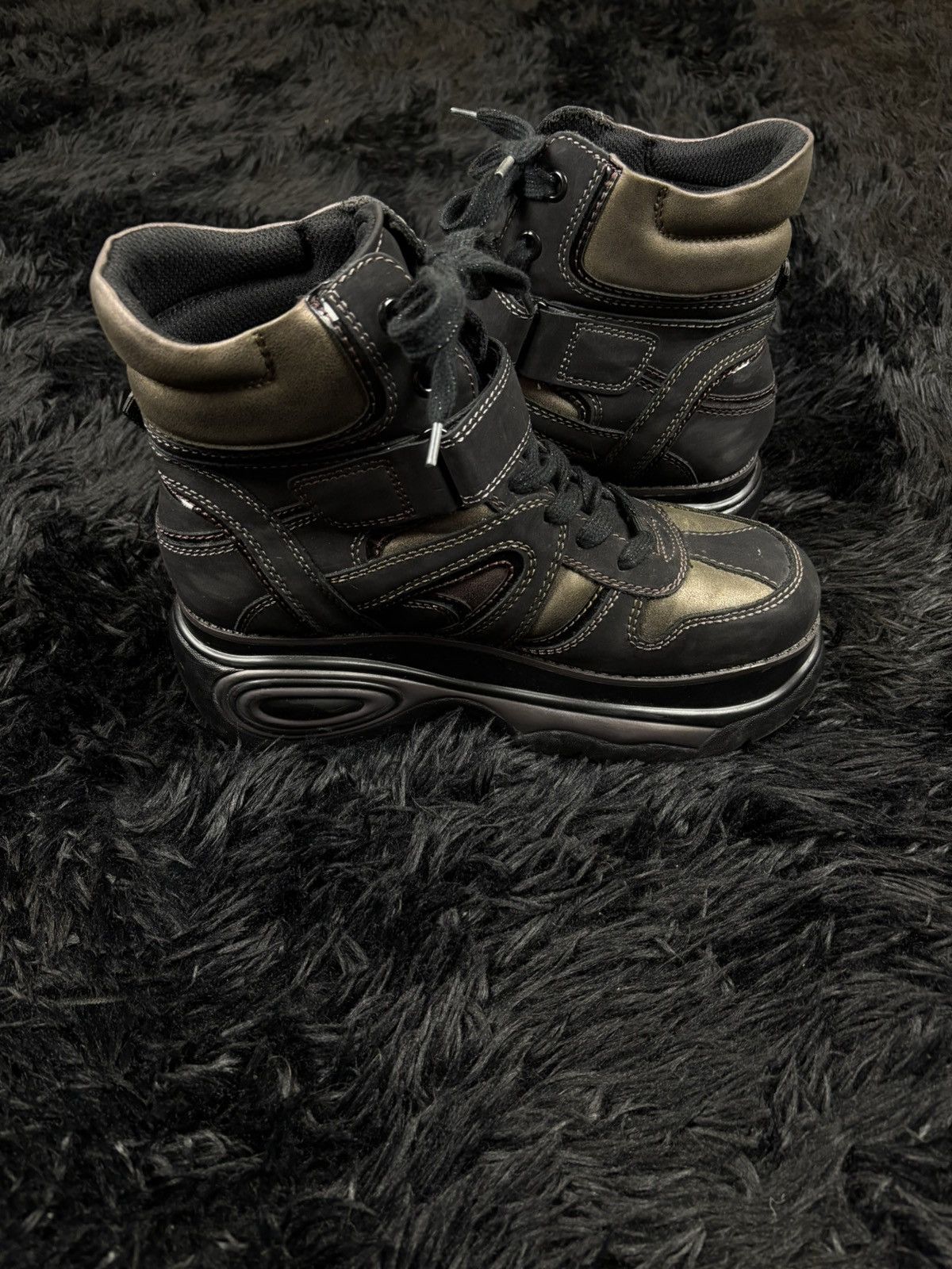 Other Vintage Avant Garde Catwalk New rock style platform boots Size US 8 / EU 41 - 7 Thumbnail