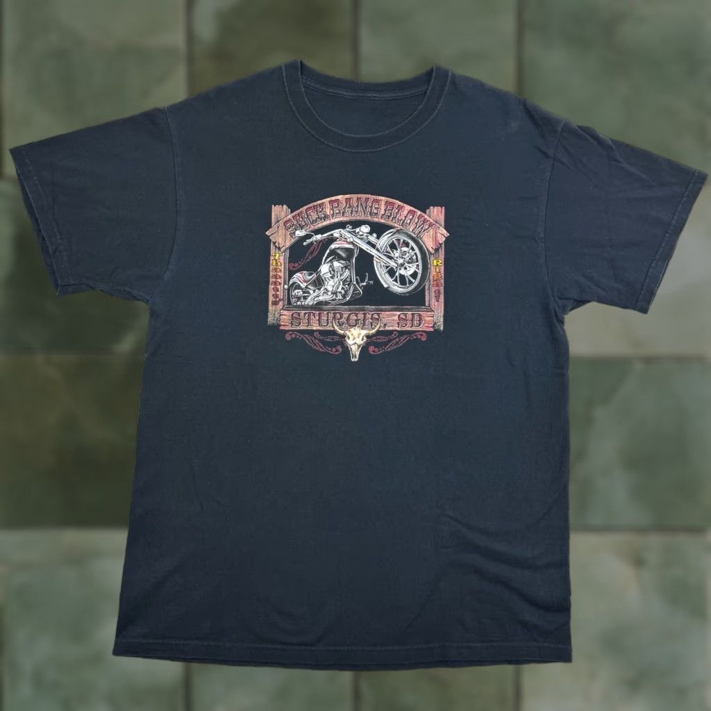 Vintage Sturgis Suck Bang Blow T Shirt Adult Large Biker Motorcycle Rally Y2K Punk Hip Men Black Short Sleeve Crew Neck Size US L / EU 52-54 / 3 - 1 Thumbnail