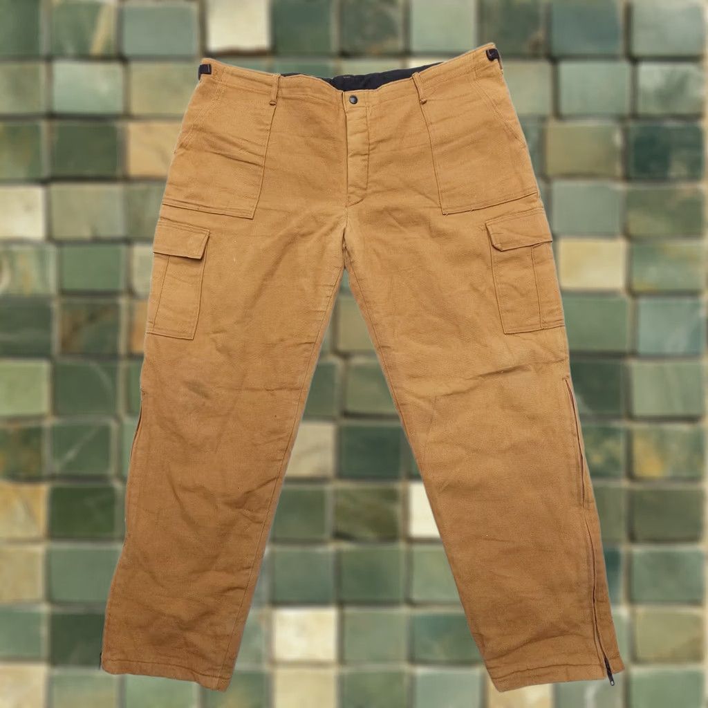 Vintage Prestige Apparel Pants Cargo 2XL Brown Cotton Lined 5-Pocket Workwear Vintage VTG Not N/A Size US 39 - 1 Thumbnail