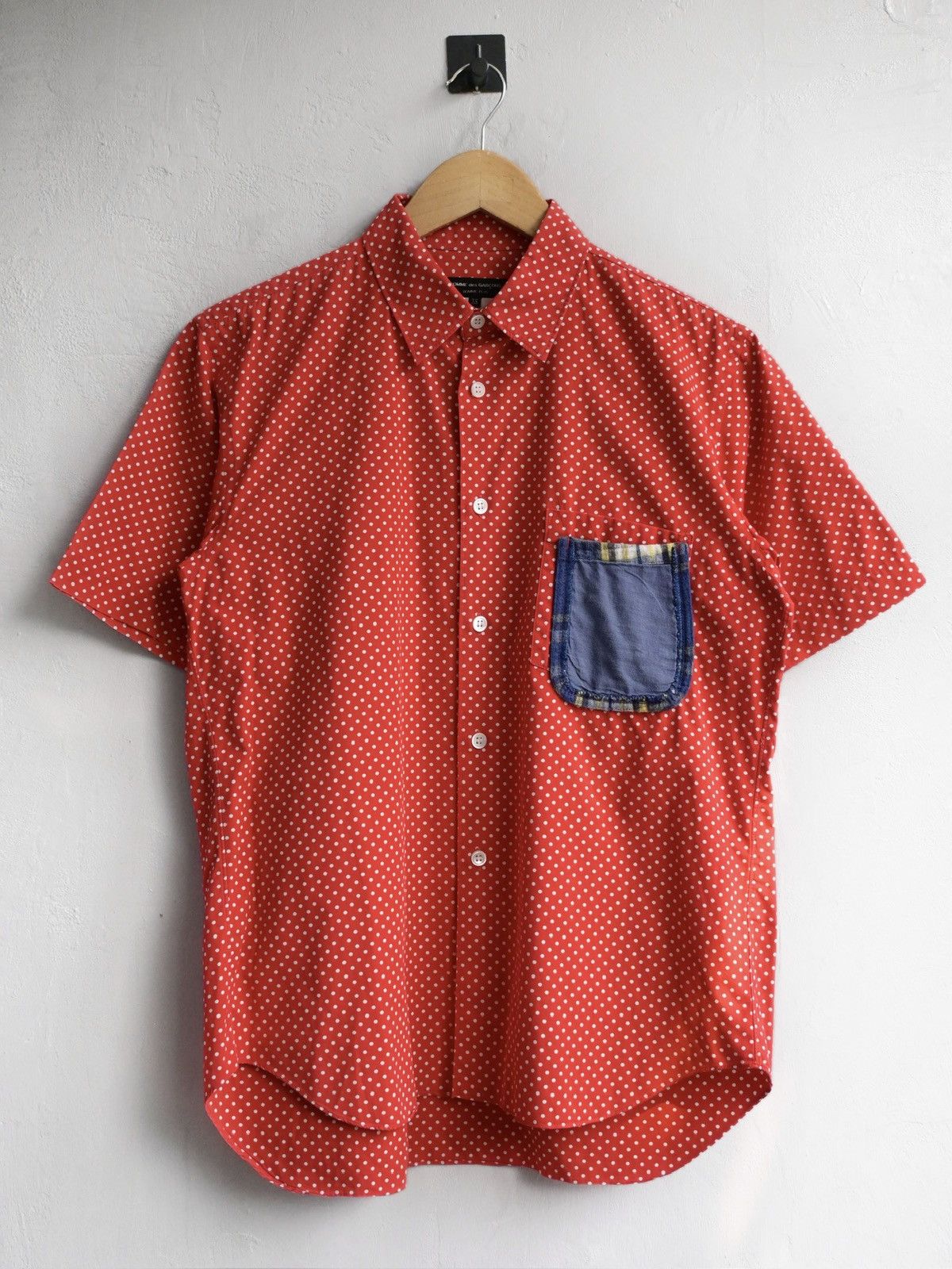Comme des Garcons Homme Plus SS10 Polka Patch Shirt Size US XS / EU 42 / 0 - 1 Thumbnail