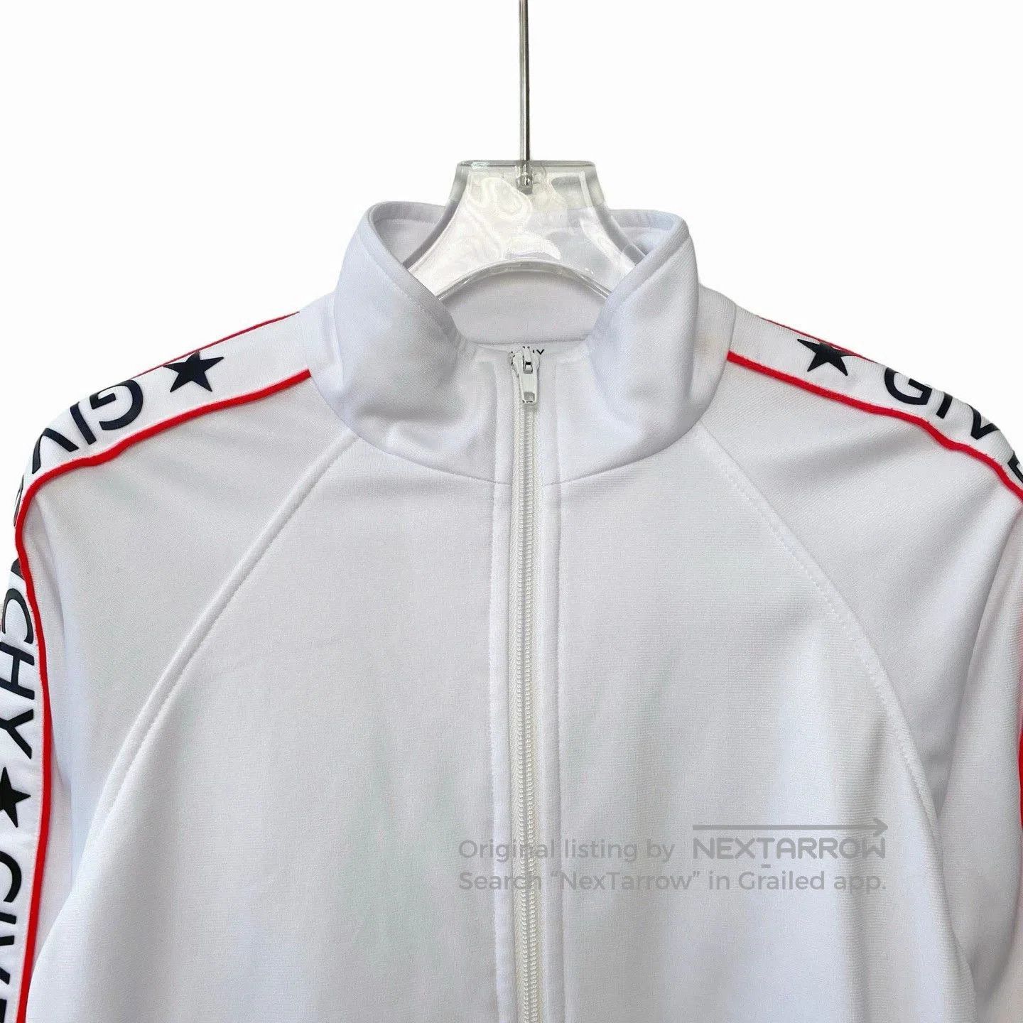 Givenchy Givenchy White Cotton Side Logo Baseball Jacket. Size US S / EU 44-46 / 1 - 3 Thumbnail