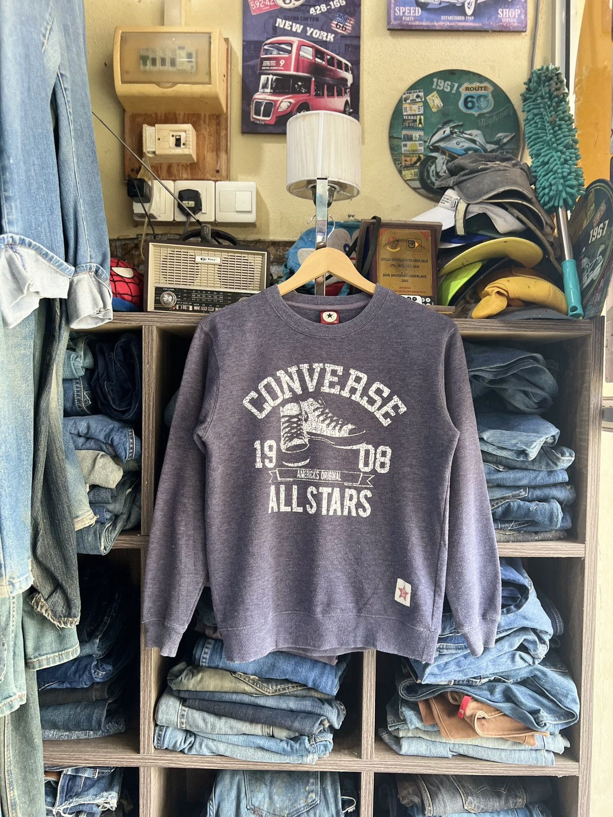 Converse 🔥Converse All Star Crewneck Sweatshirt Size US S / EU 44-46 / 1 - 1 Thumbnail